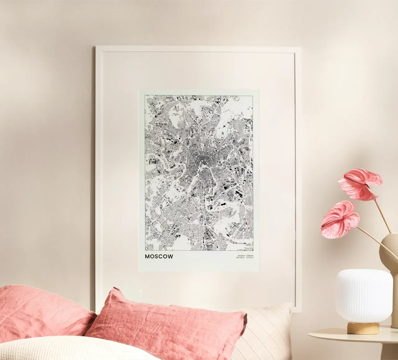 Moscow poster da The Cartography Collection