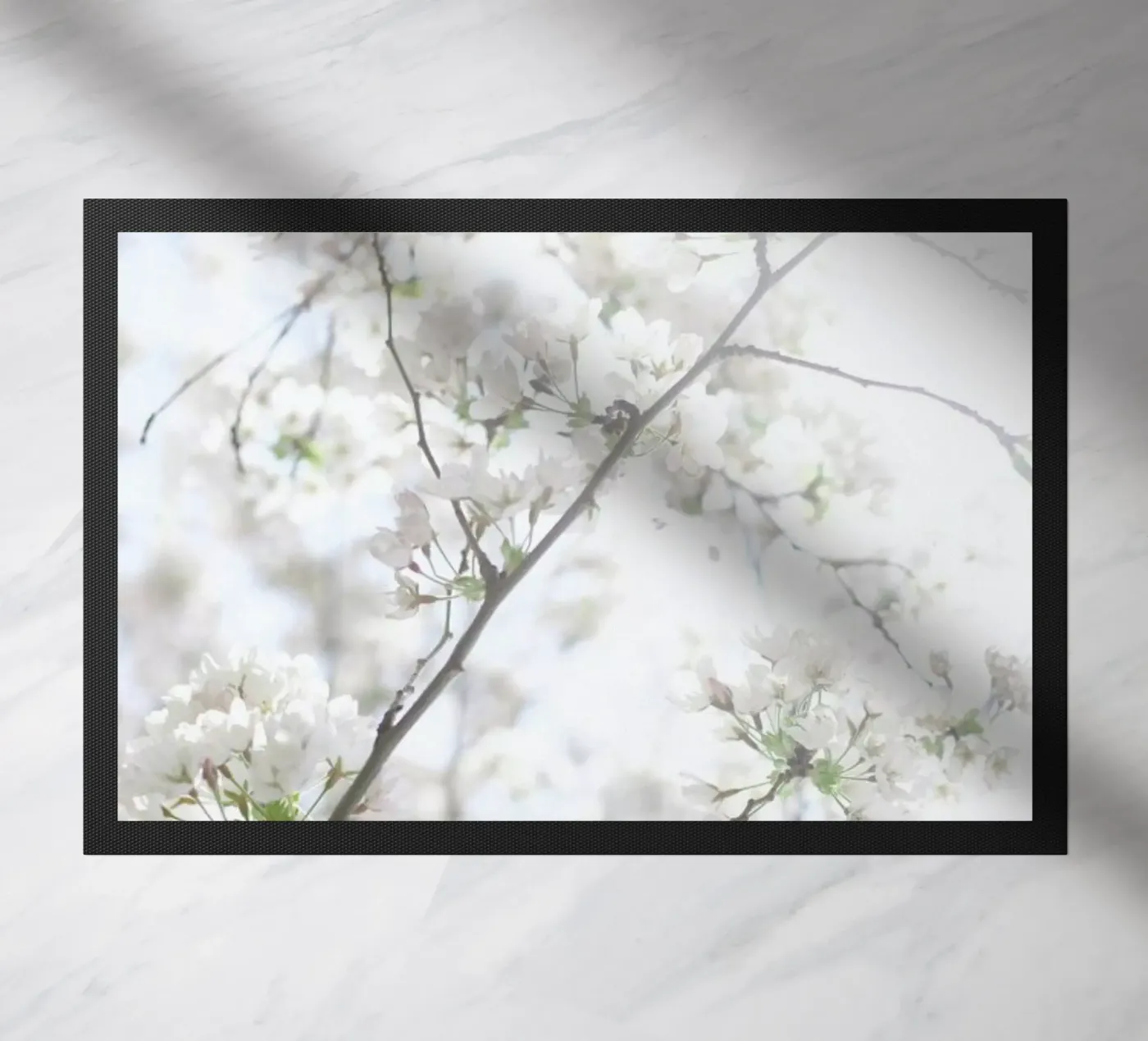 Cherry Blossoms 2 doormat by Marlene Sørensen