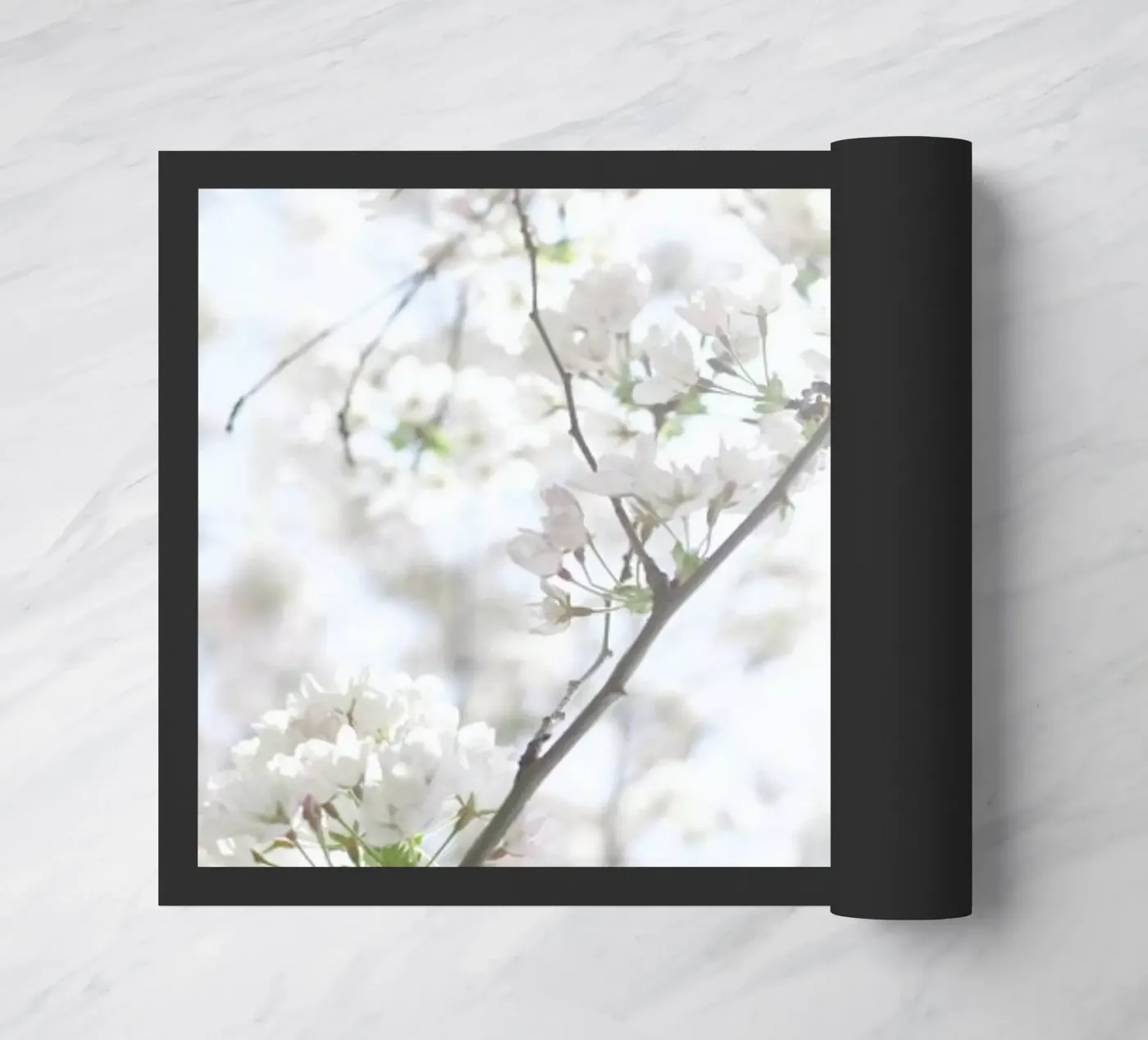 Cherry Blossoms 2 doormat by Marlene Sørensen