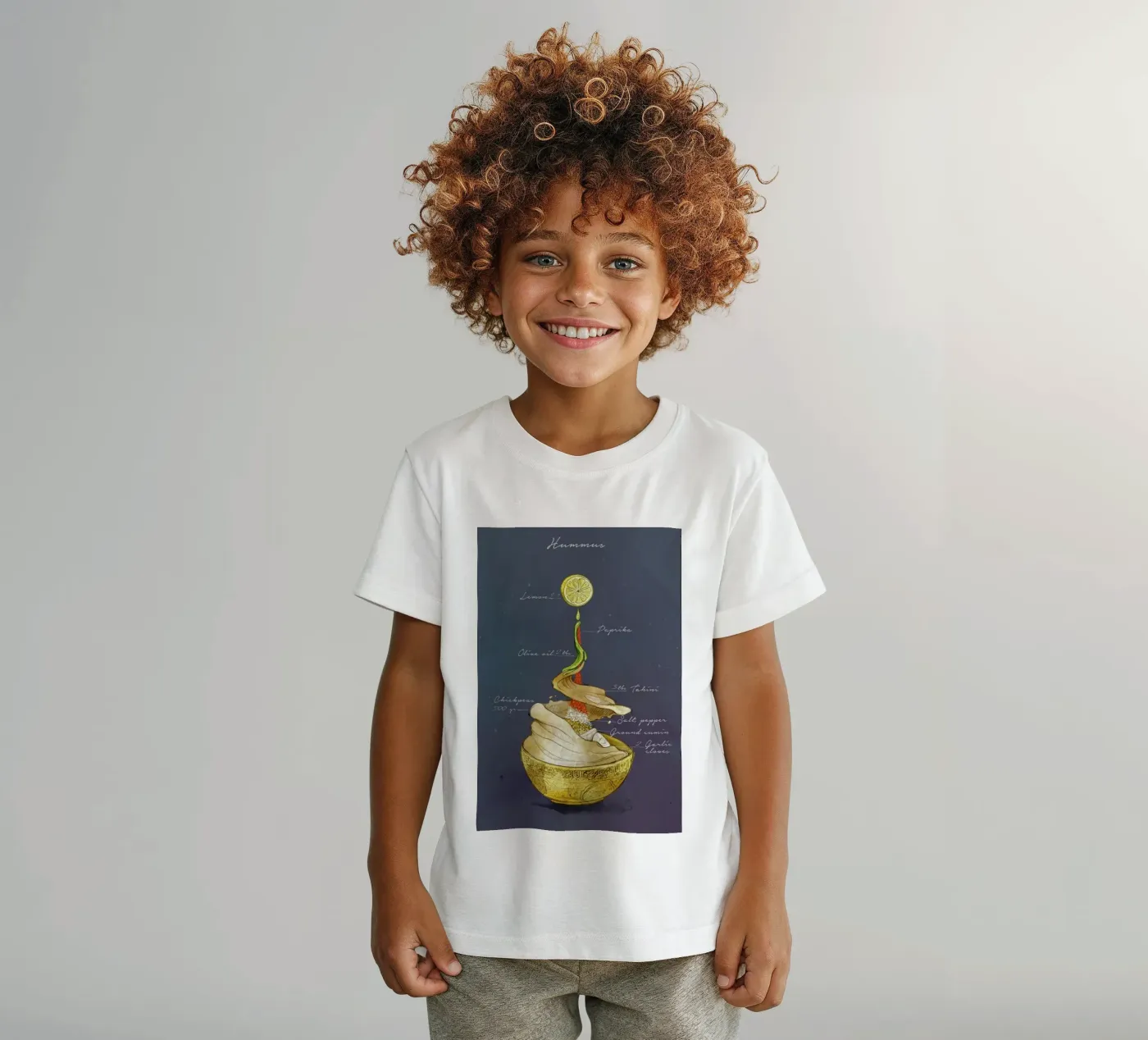 Hummus t-shirt bambini da Ina Stanimirova