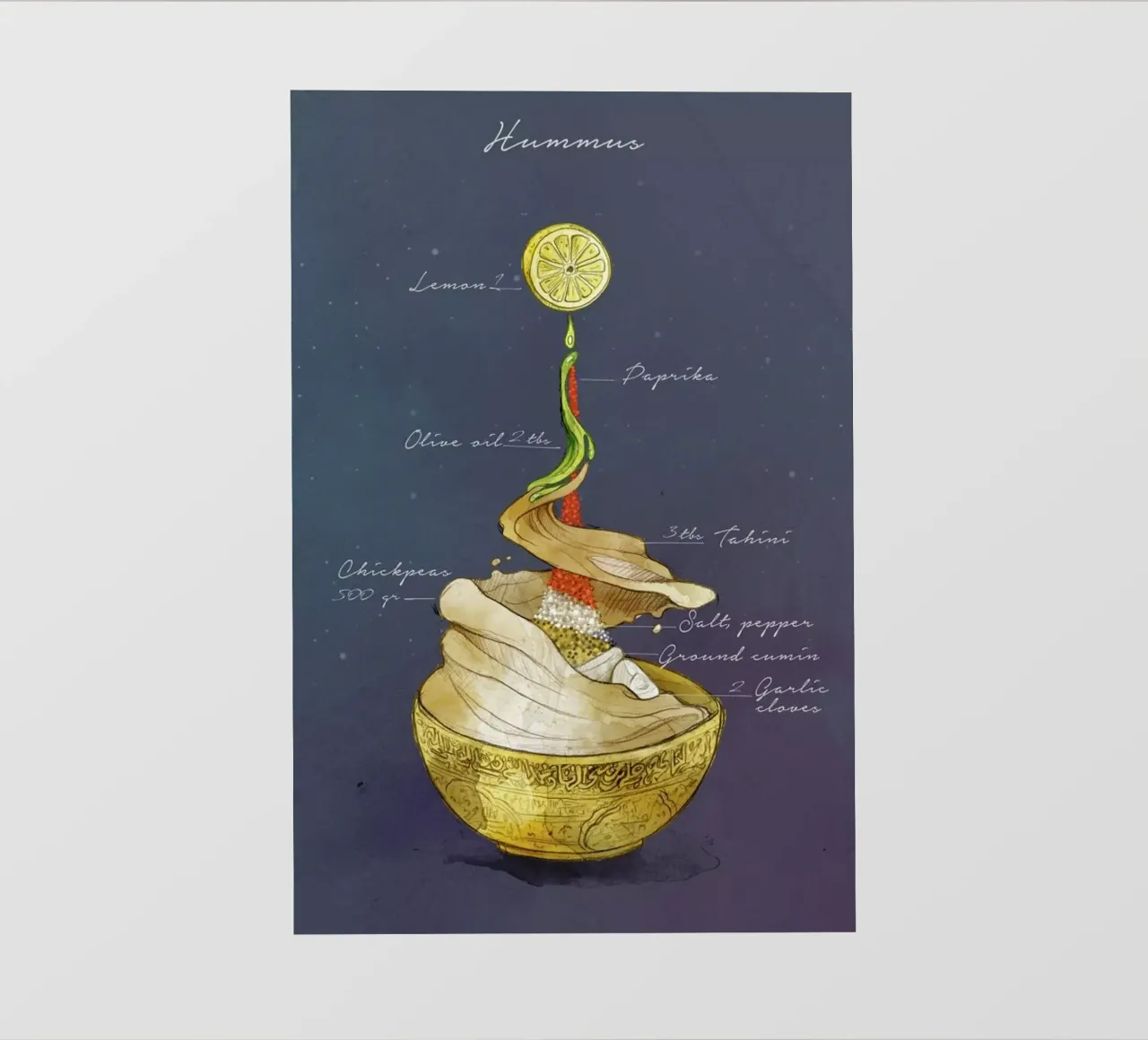 Hummus pellicola backlit da Ina Stanimirova