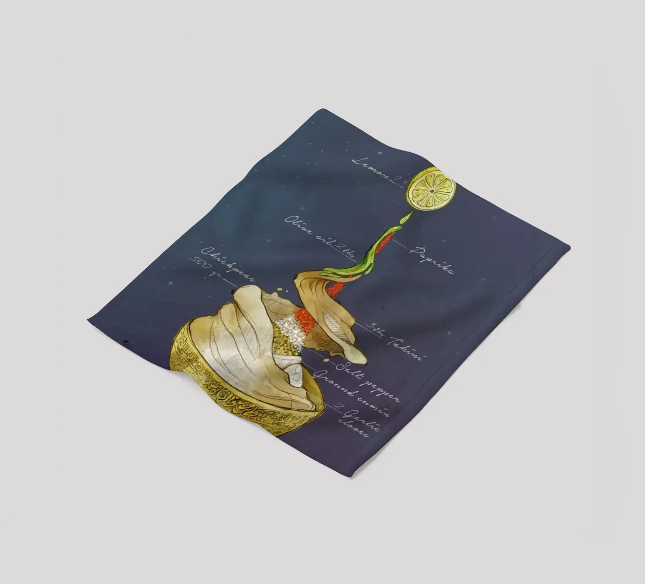 Hummus Fleecedecke von Ina Stanimirova