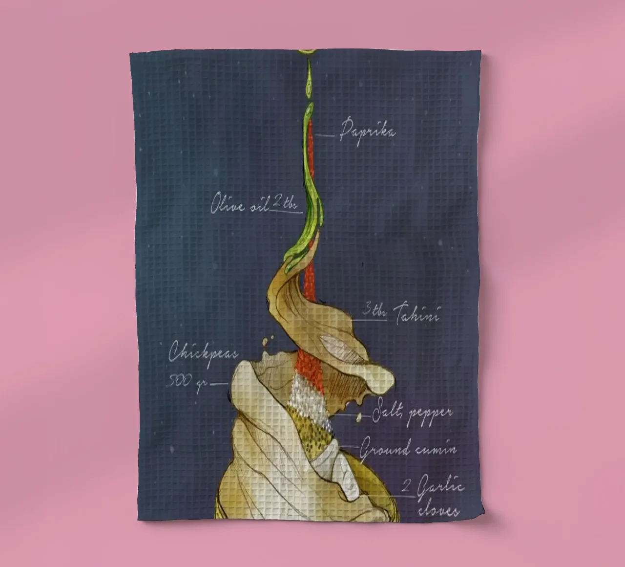 Hummus canovaccio da cucina da Ina Stanimirova