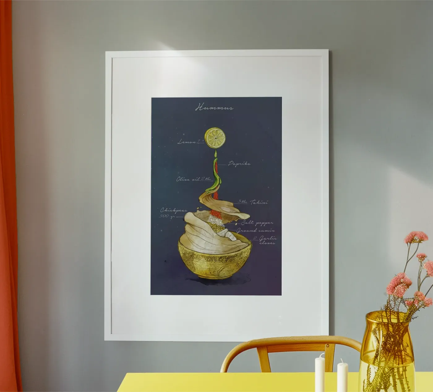 Hummus poster van Ina Stanimirova
