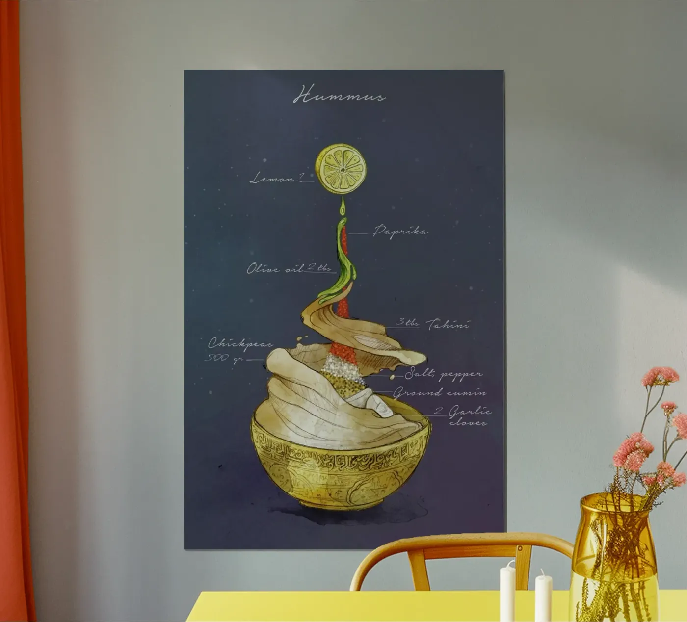 Hummus poster van Ina Stanimirova