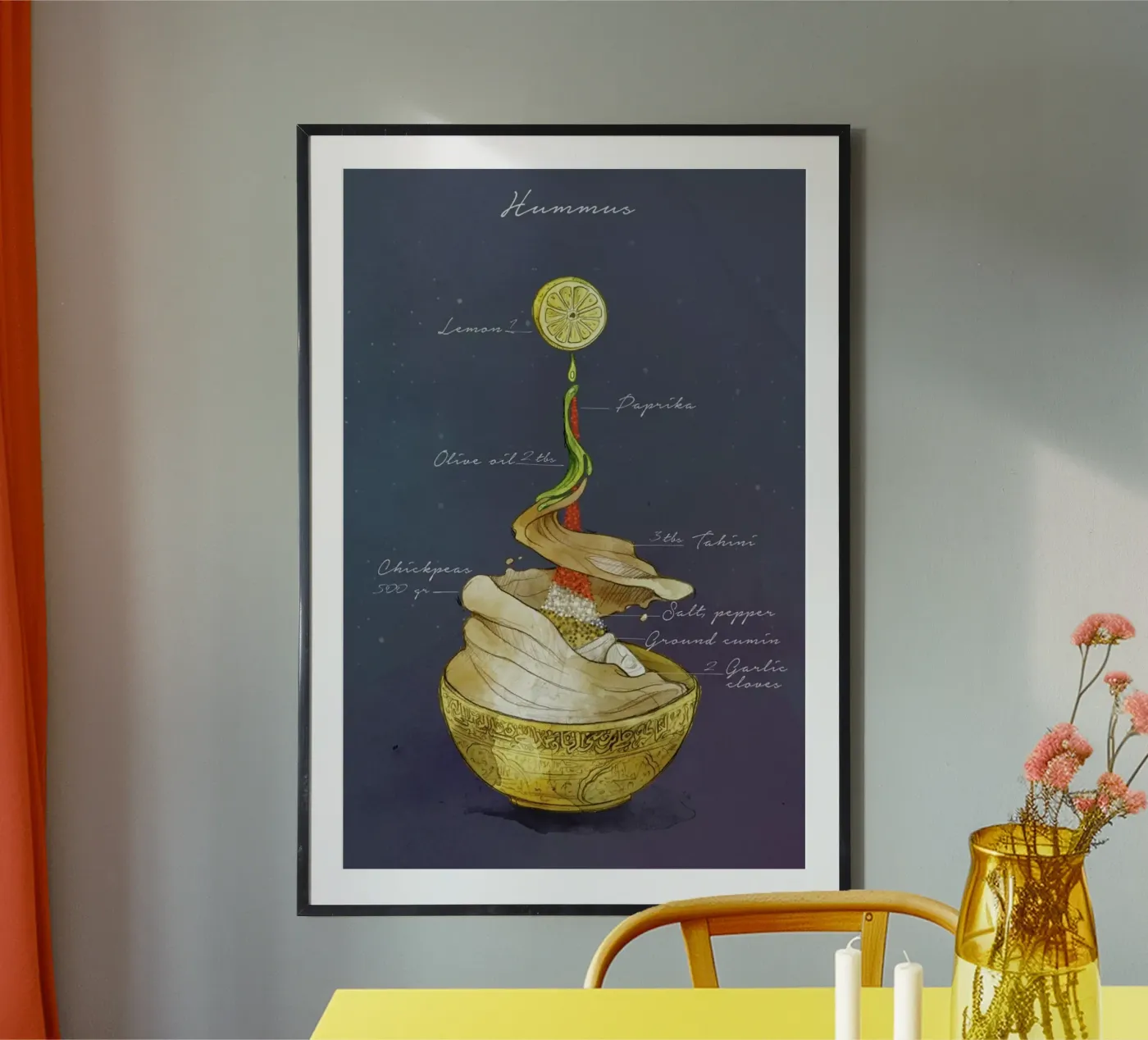 Hummus poster van Ina Stanimirova
