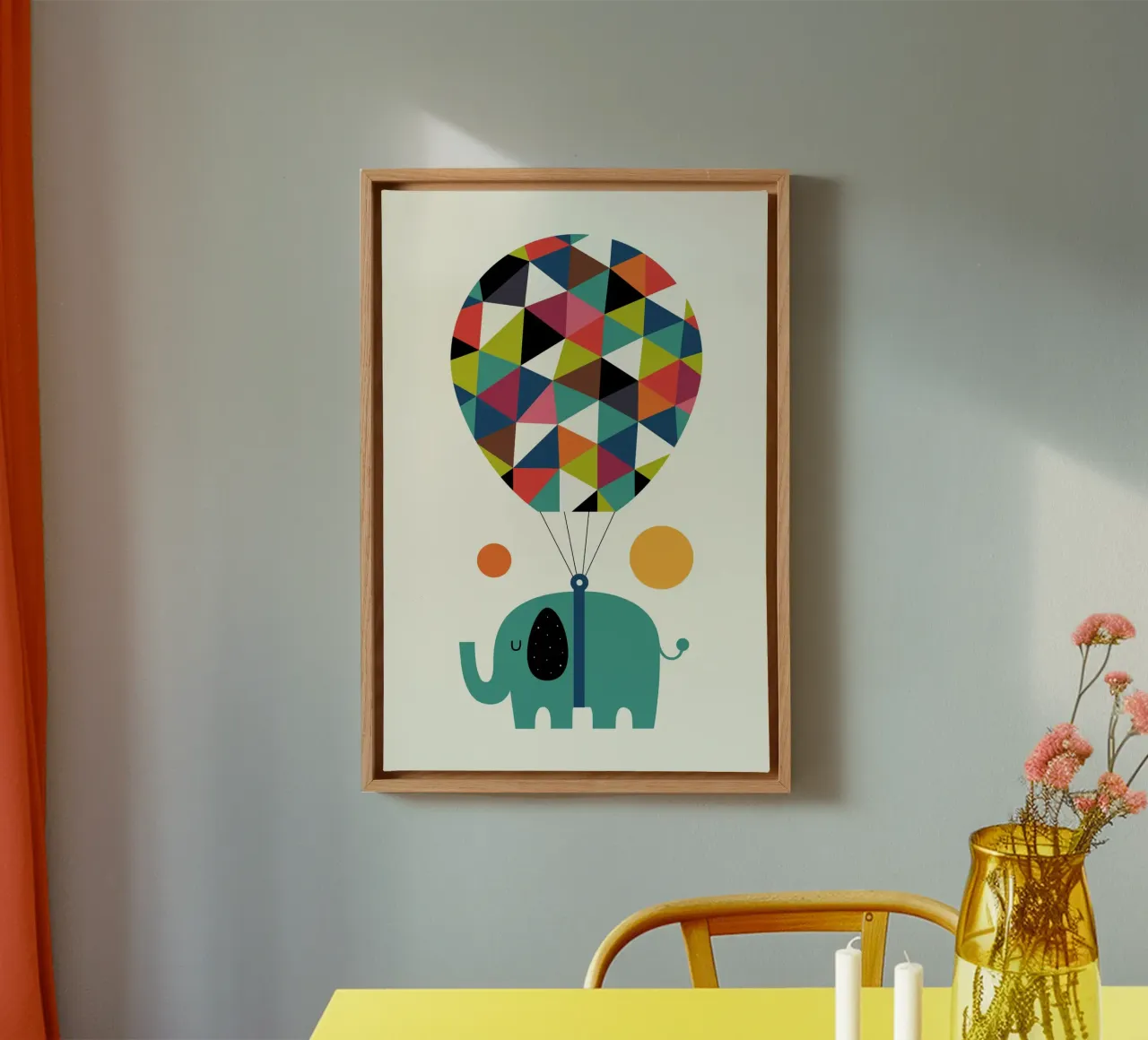 Vlieg hoog en droom groot canvas met Baklijst van Andy Westface