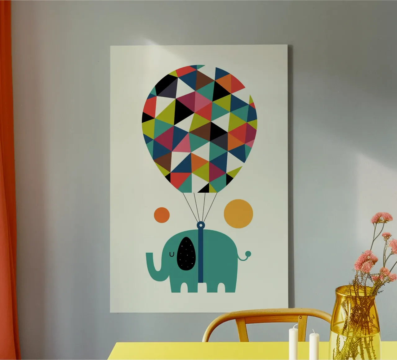 Vlieg hoog en droom groot canvas met Baklijst van Andy Westface