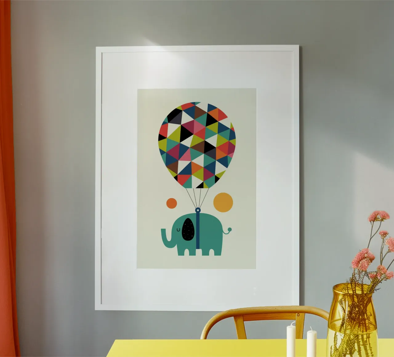 Hoch fliegen und groß träumen Poster mit Kunststoffrahmen von Andy Westface