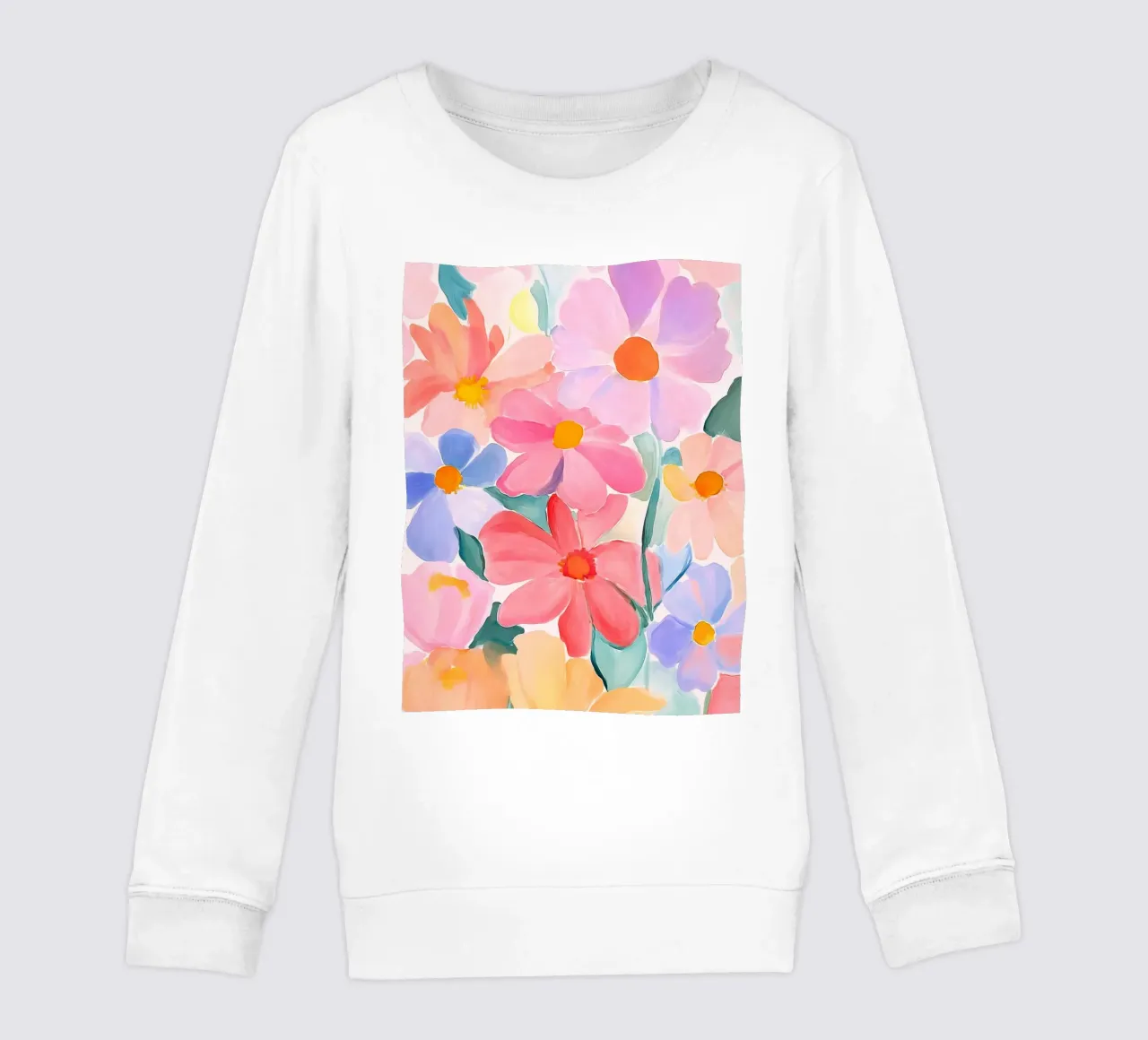 Retro Floreale Vintage Botanico Astratto Fiore Impressionismo felpa bambino da Gentle Echoes Art