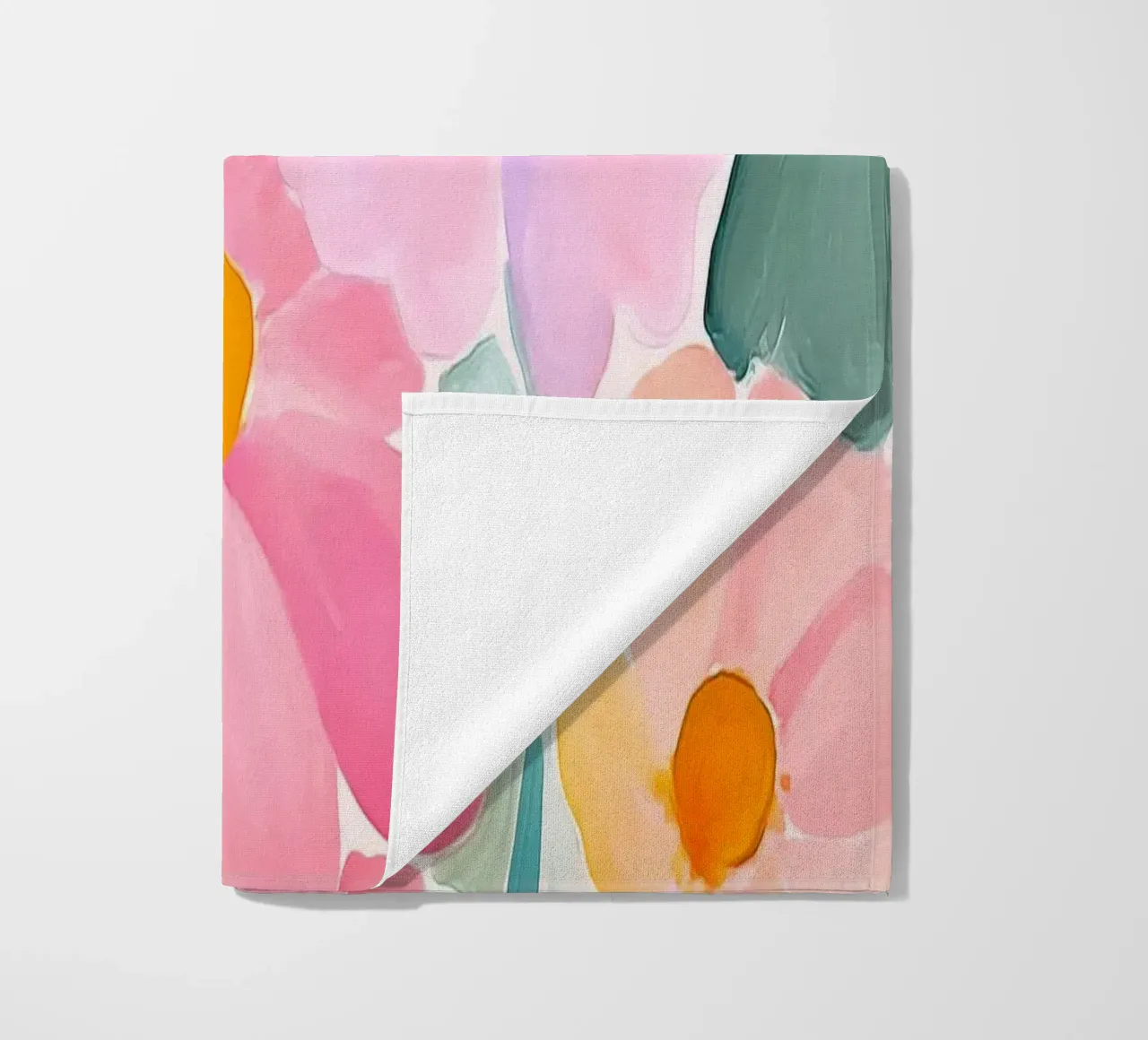 Retro Floreale Vintage Botanico Astratto Fiore Impressionismo telo mare da Gentle Echoes Art
