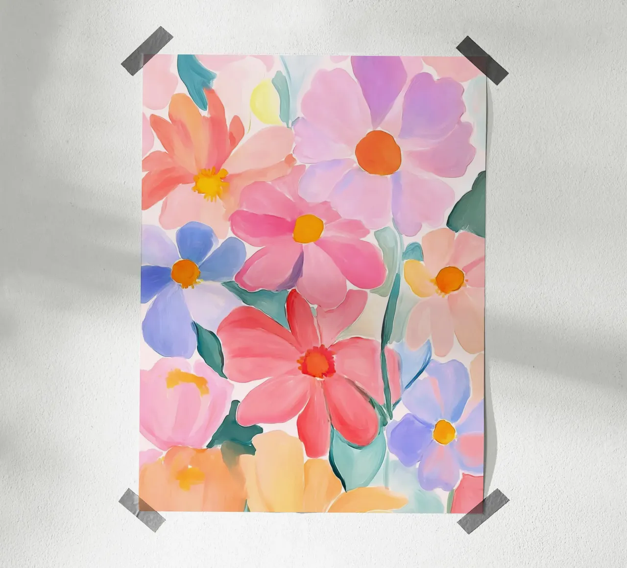 Retro Floreale Vintage Botanico Astratto Fiore Impressionismo carta hahnemühle da Gentle Echoes Art