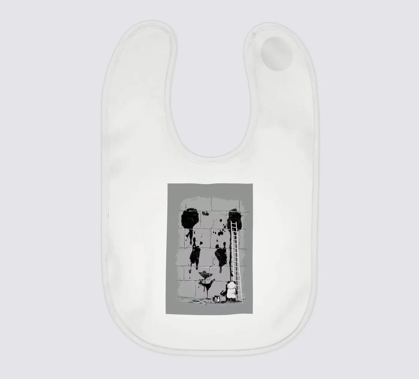 Self Portrait baby bib by Nicebleed