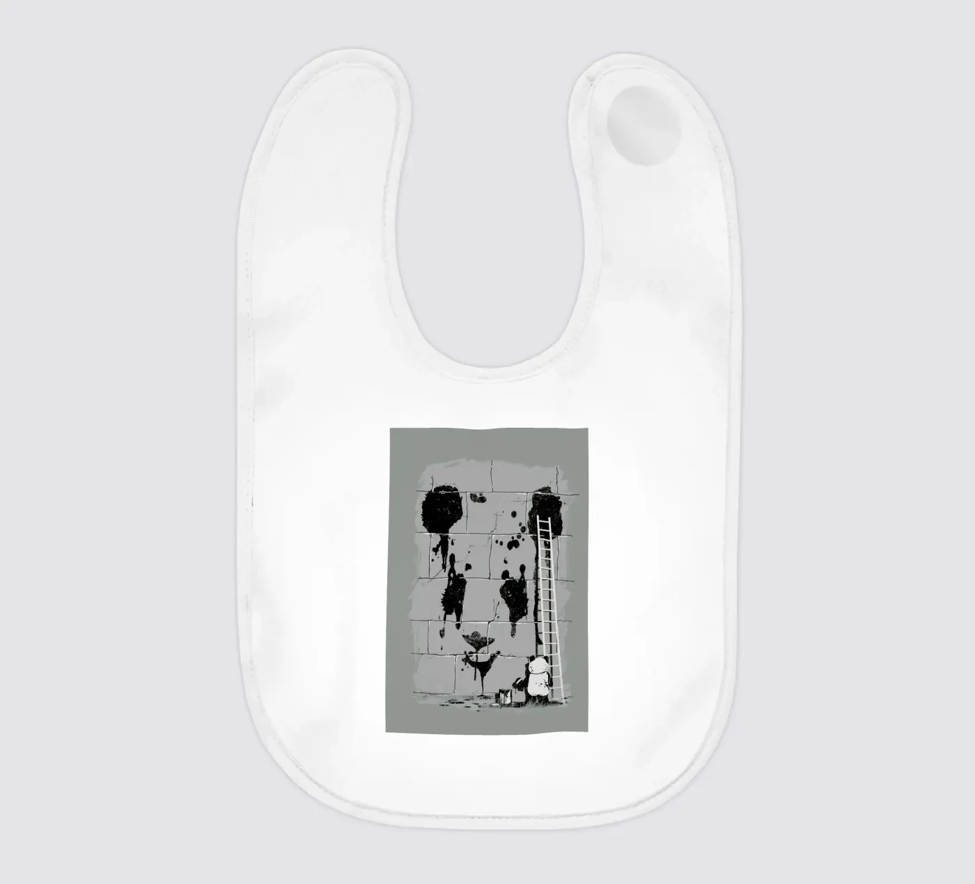 Self Portrait baby bib by Nicebleed