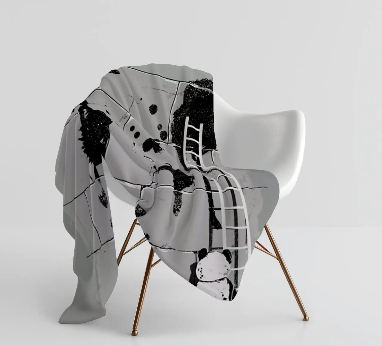 Self Portrait Fleecedecke von Nicebleed