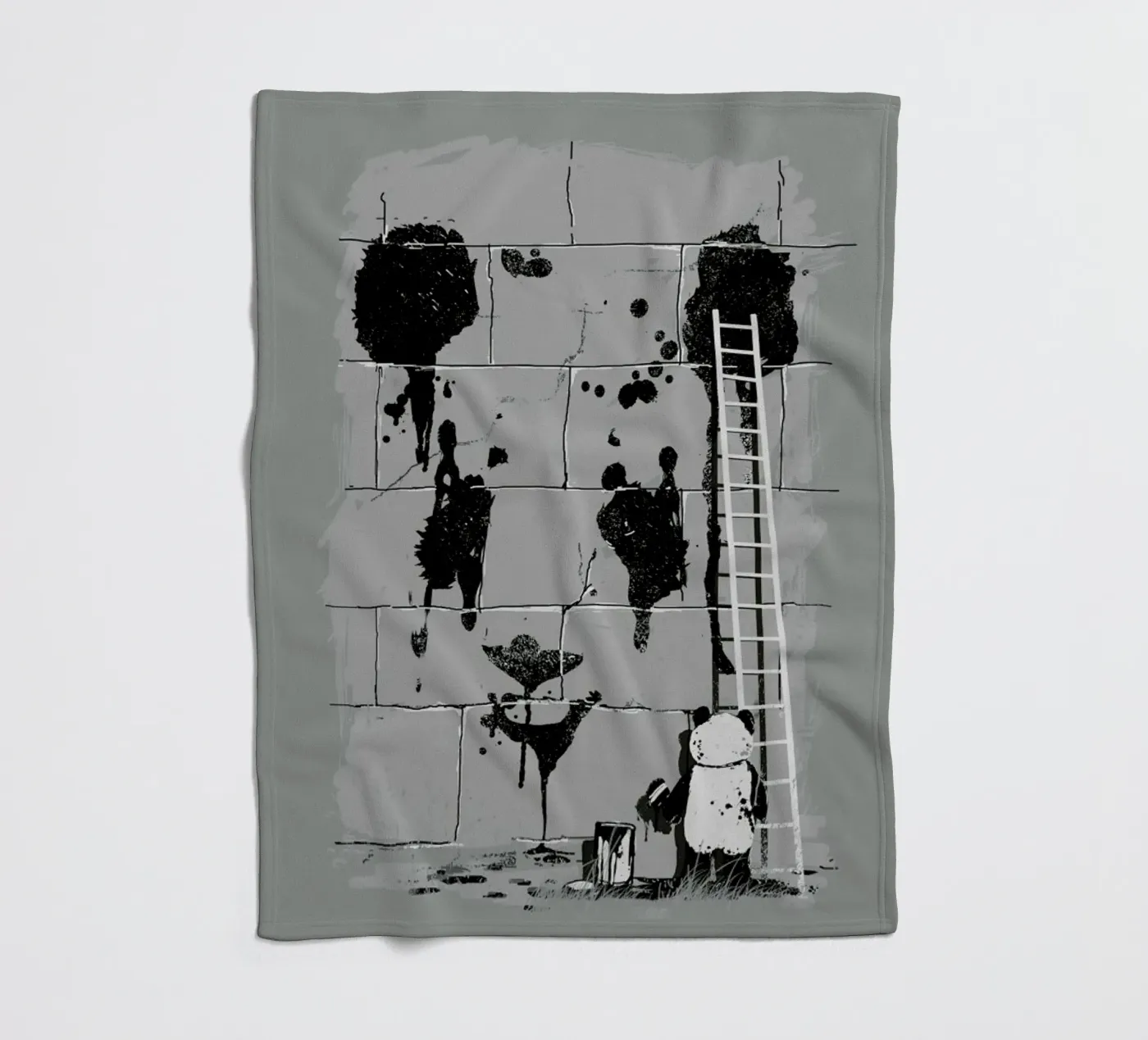 Self Portrait Fleecedecke von Nicebleed