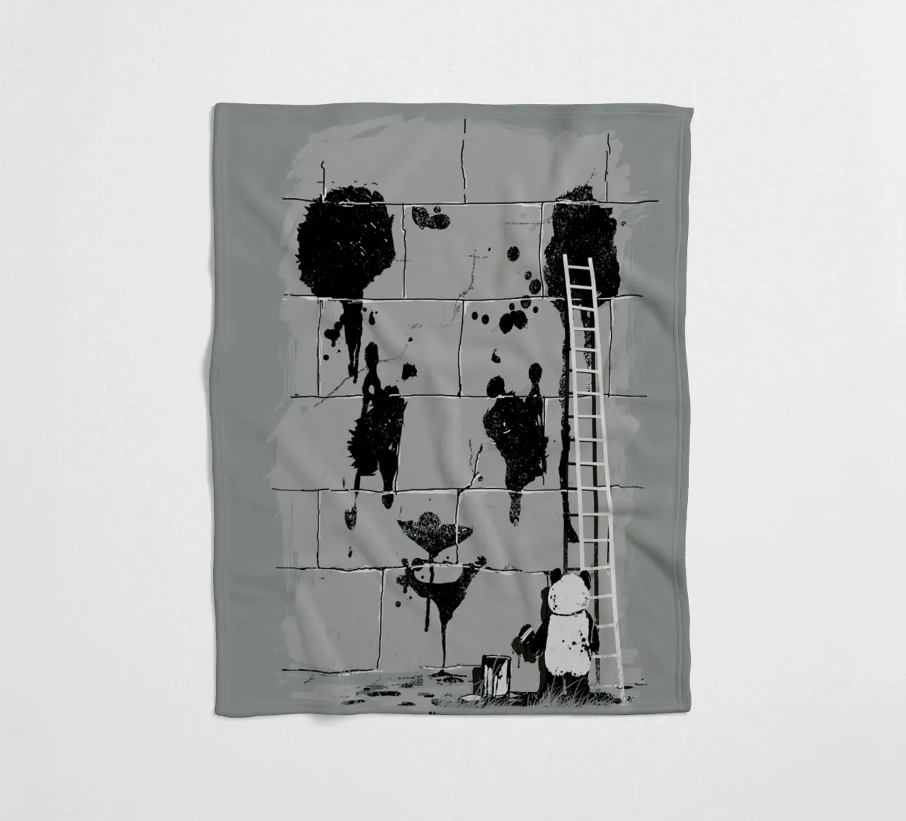 Self Portrait Fleecedecke von Nicebleed