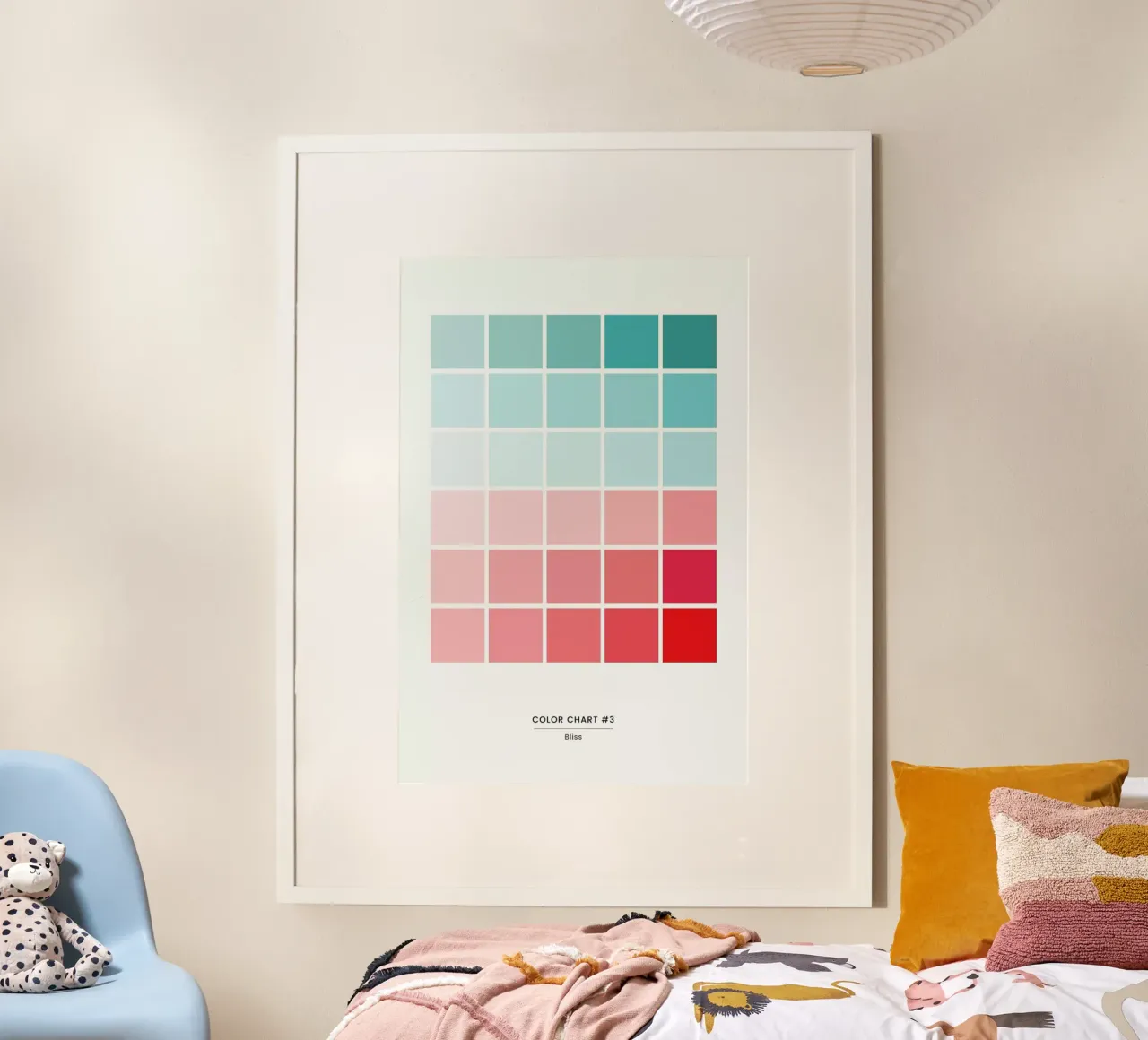 Bliss poster con telaio in plastica da daylight design studio
