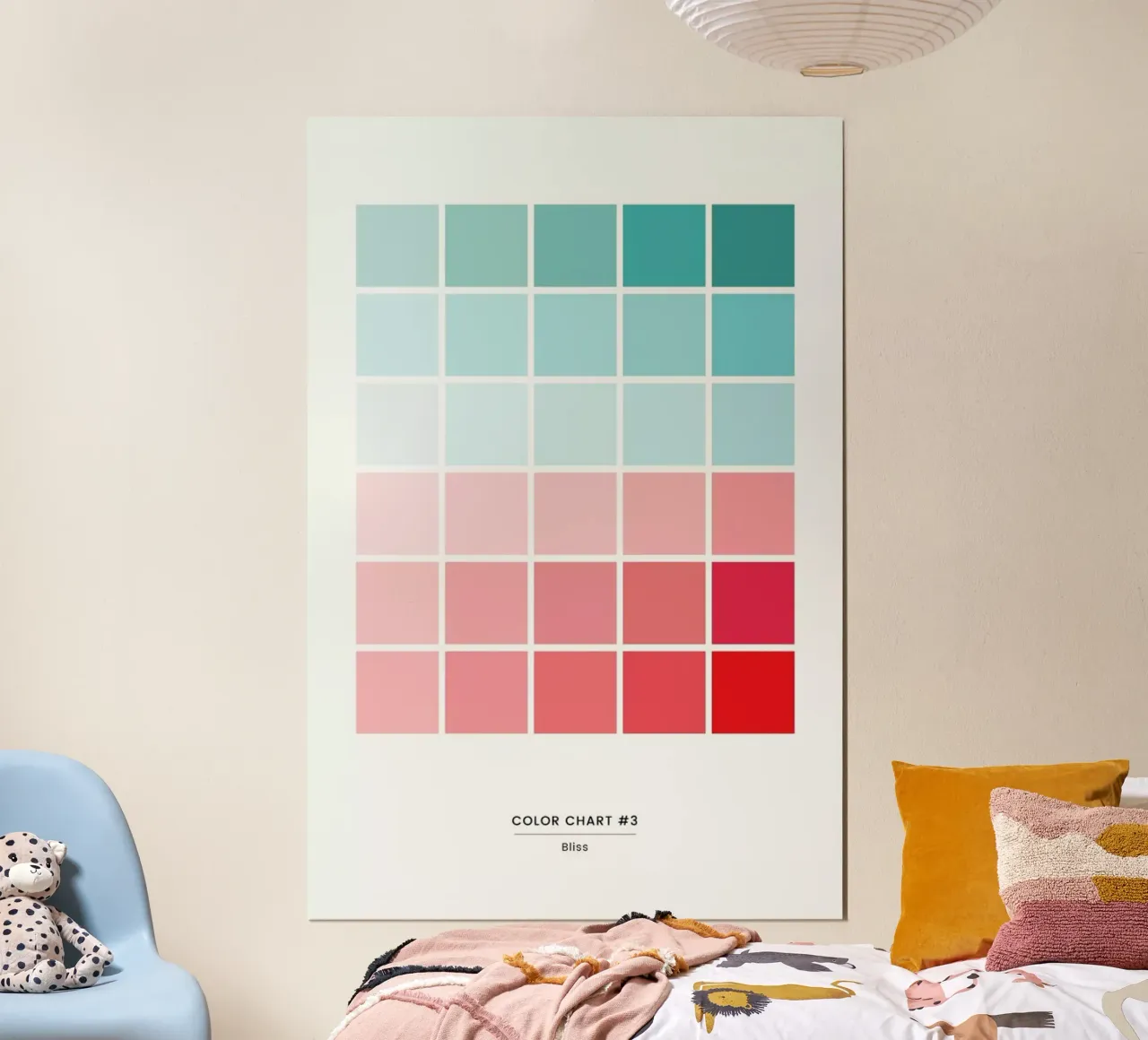Bliss poster con telaio in plastica da daylight design studio