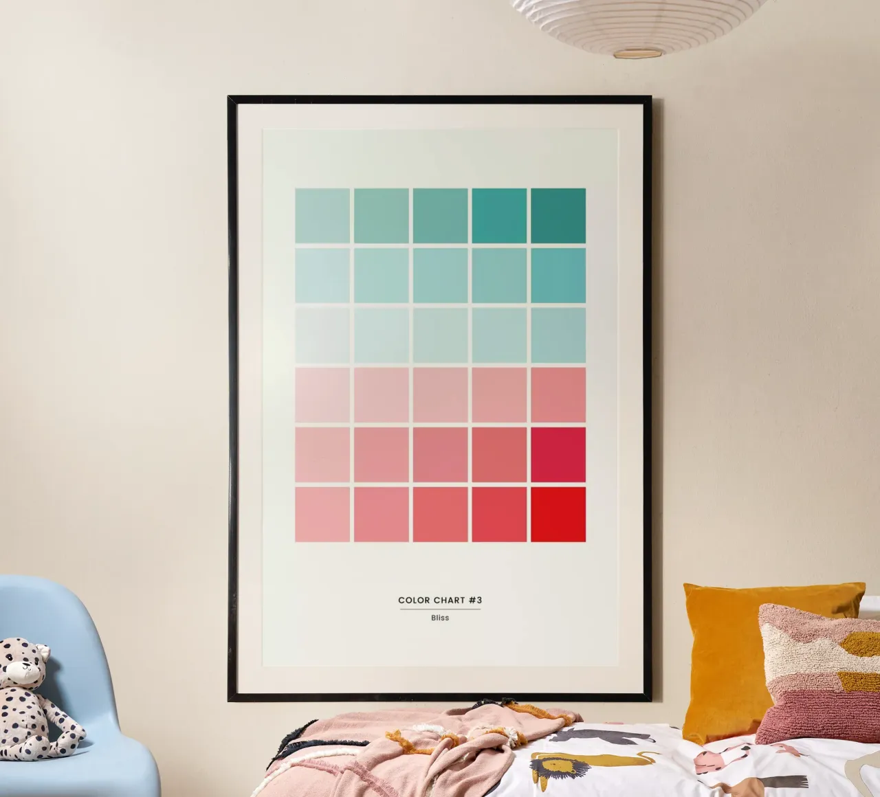 Bliss poster con telaio in plastica da daylight design studio