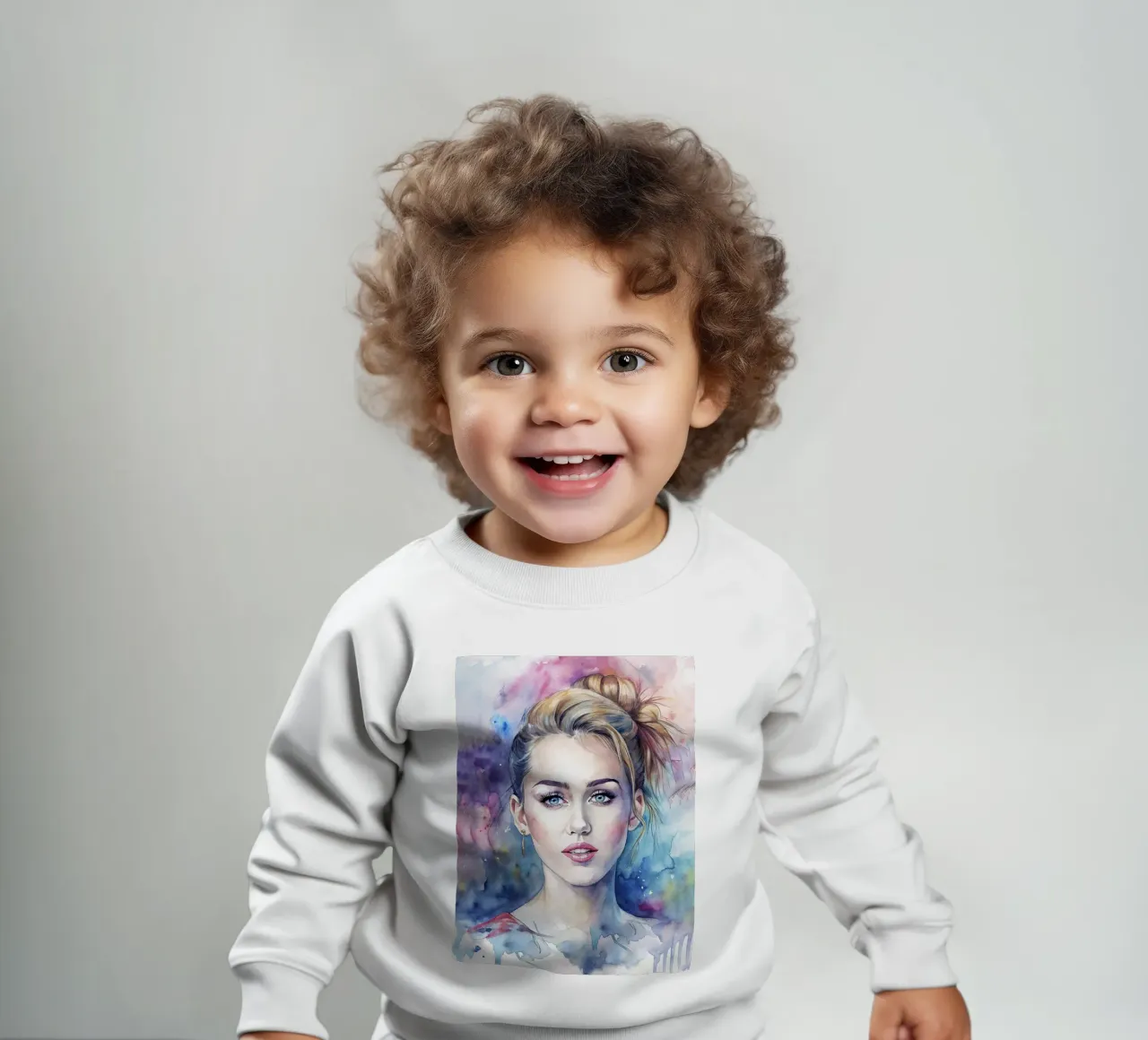 Miley Cyrus in acquerello felpa neonato da ARTVI-SHOP