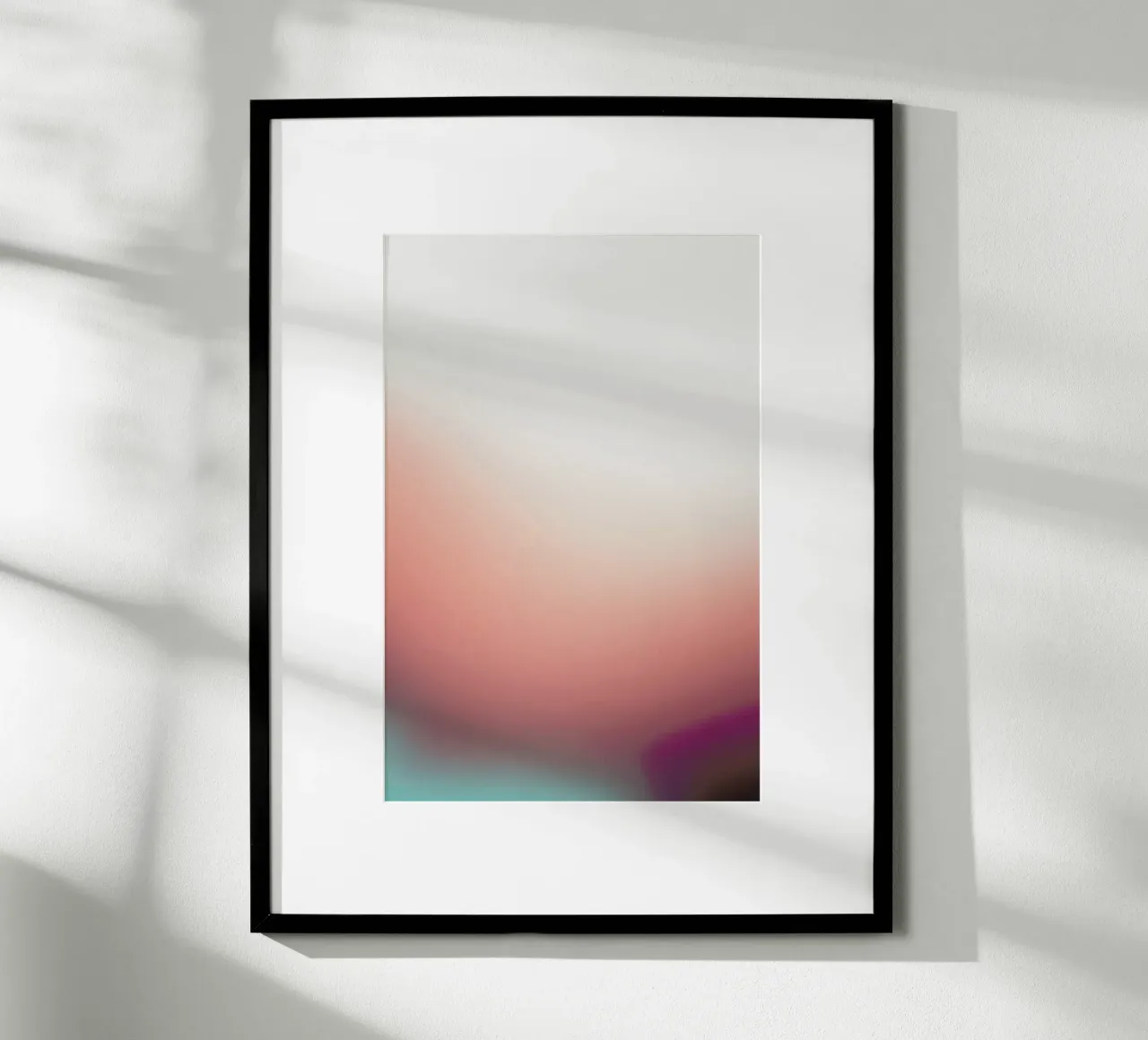 Sunrise 3 poster con telaio in legno da Sarah Bühler