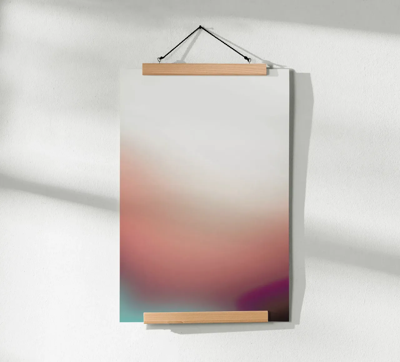Sunrise 3 poster con telaio in legno da Sarah Bühler