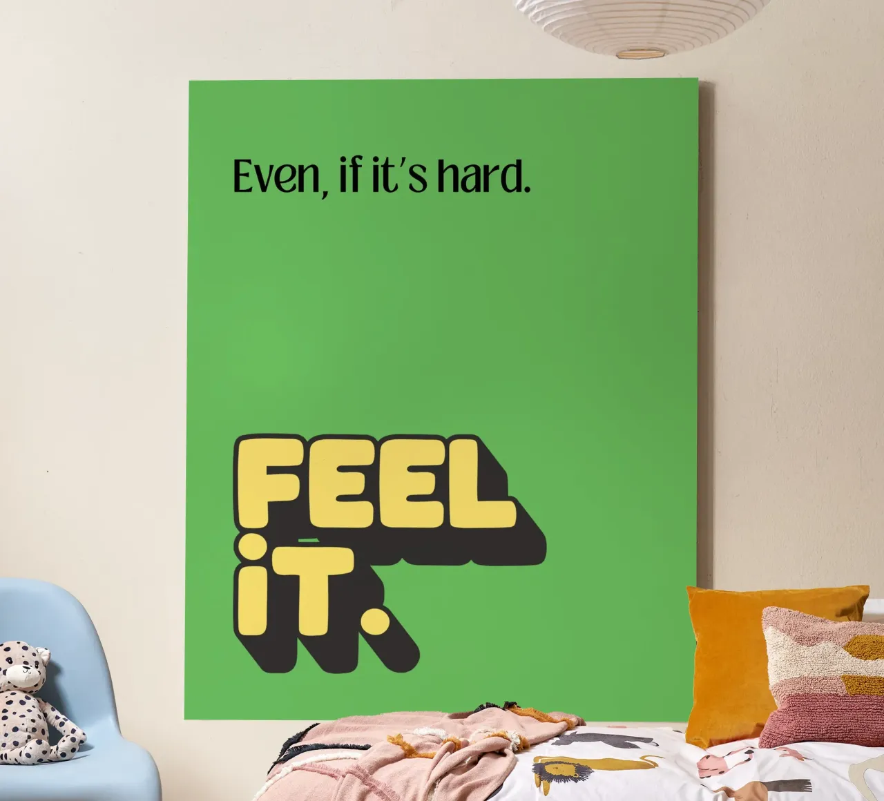 feel it tela con Cornice a cassetta da Ambition Wall