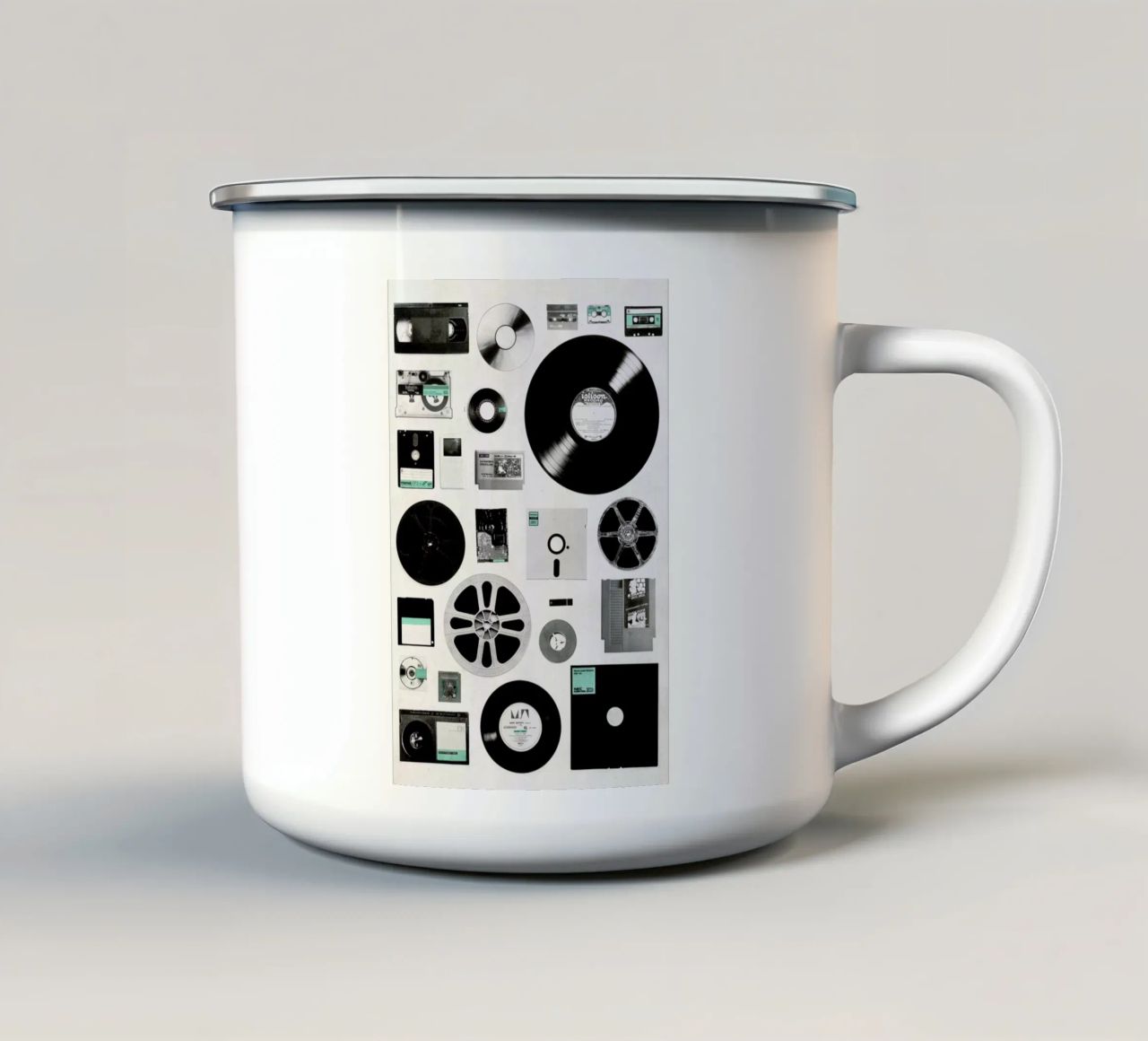 Data tazza in smalto da Florent Bodart