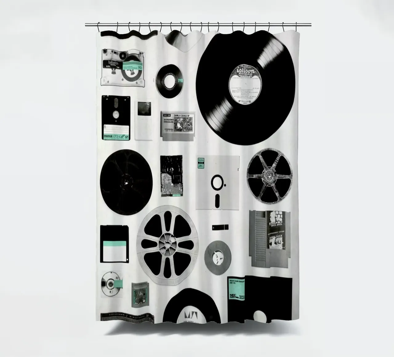 Data Duschvorhang von Florent Bodart