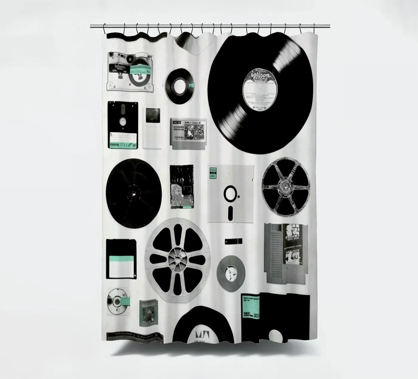 Data Duschvorhang von Florent Bodart