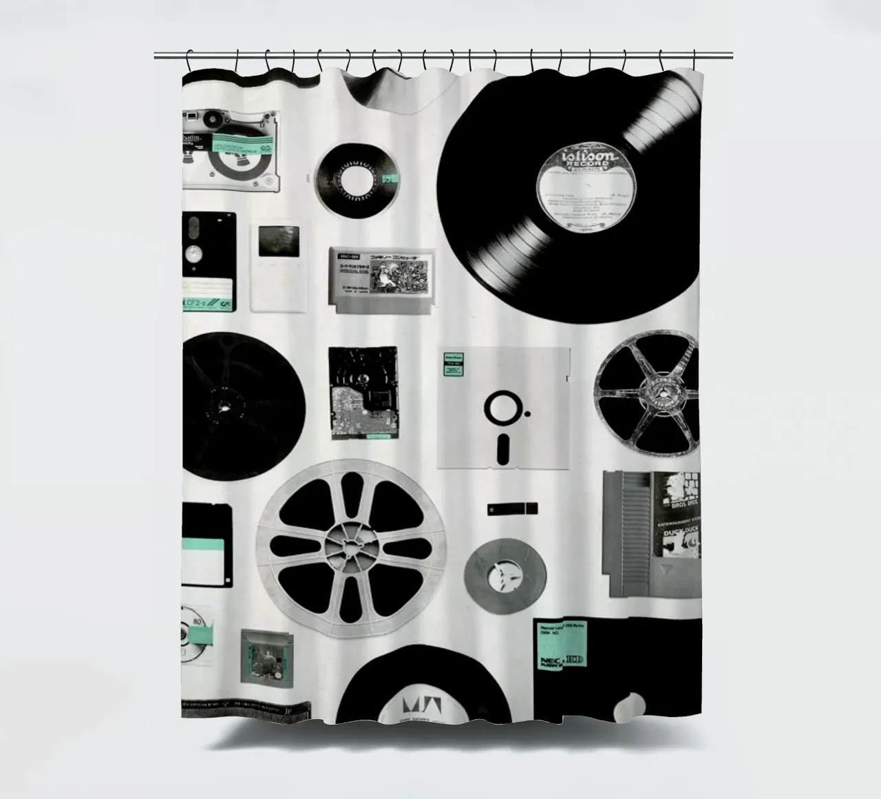 Data Duschvorhang von Florent Bodart