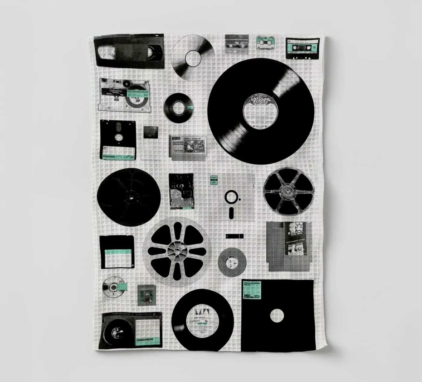 Data tea towel by Florent Bodart