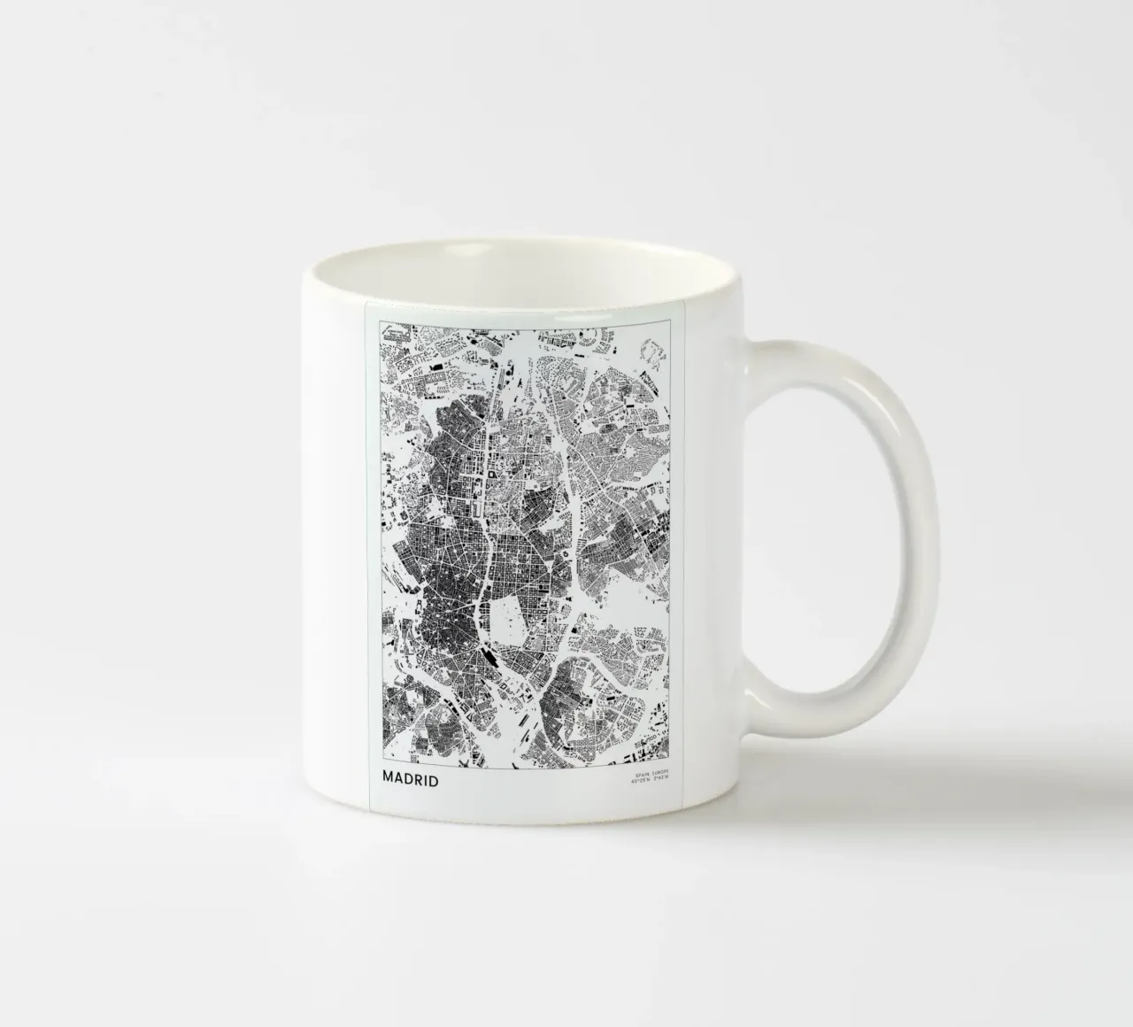 Madrid ceramic mug by The Cartography Collection