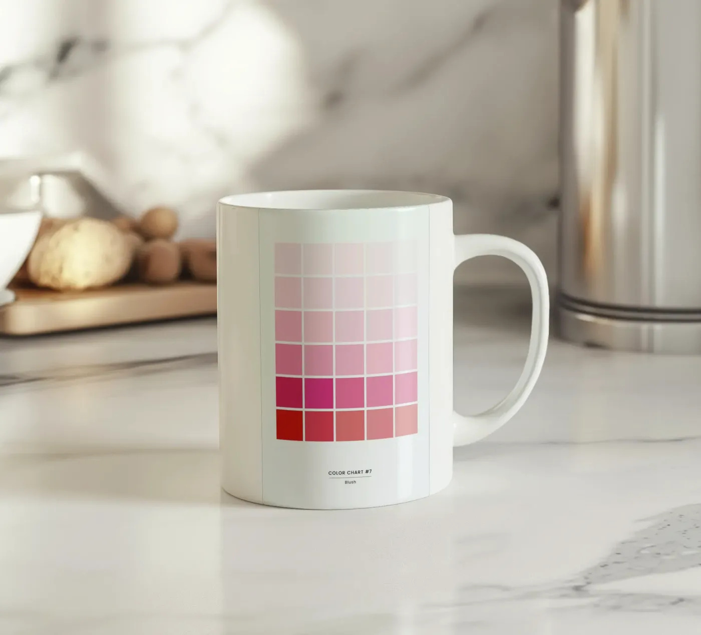 Blush ceramic mug by daylight design studio