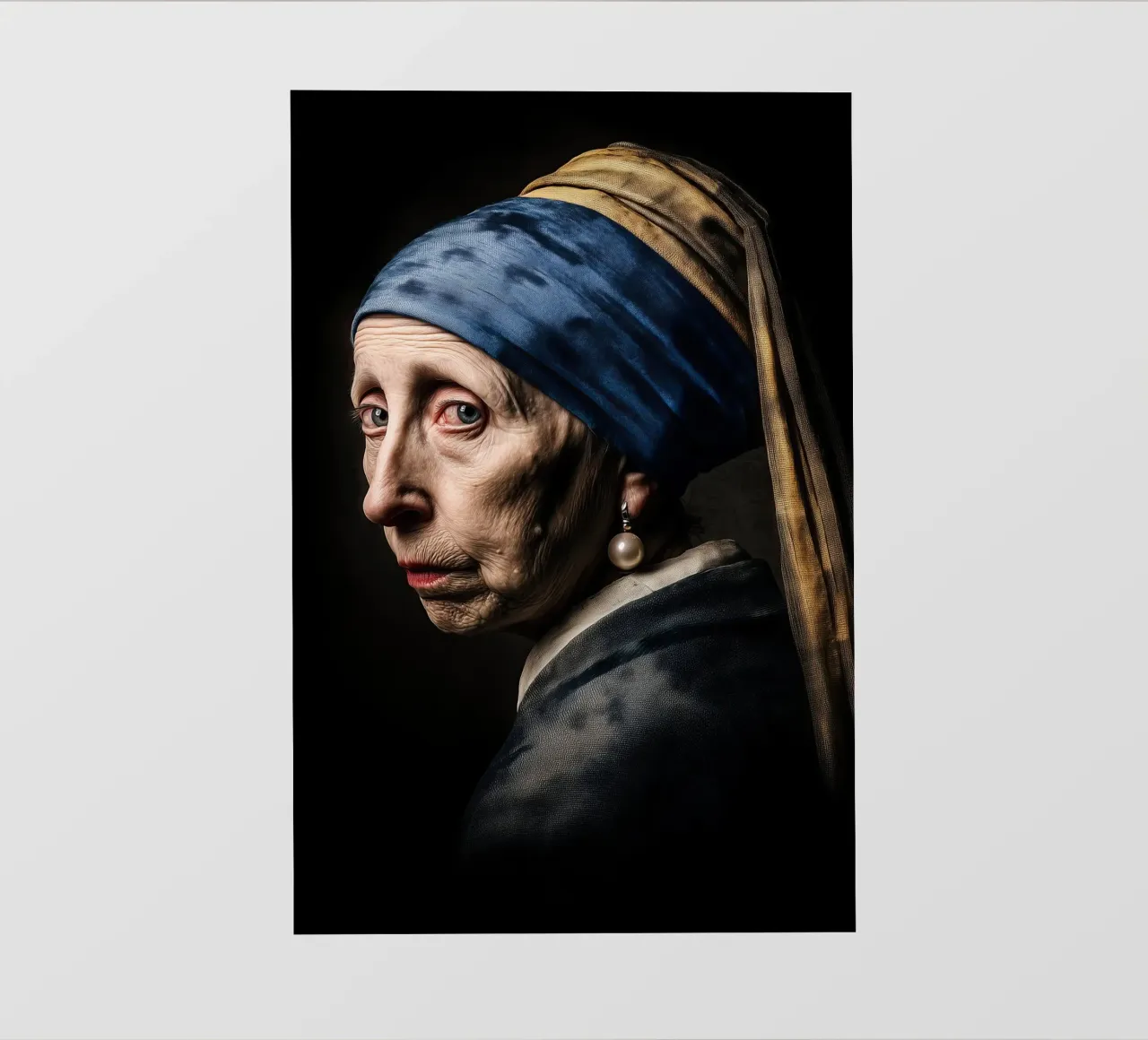 La vecchia donna con l'orecchino di perla | Ispirato a Vermeer pellicola backlit da Autofocus