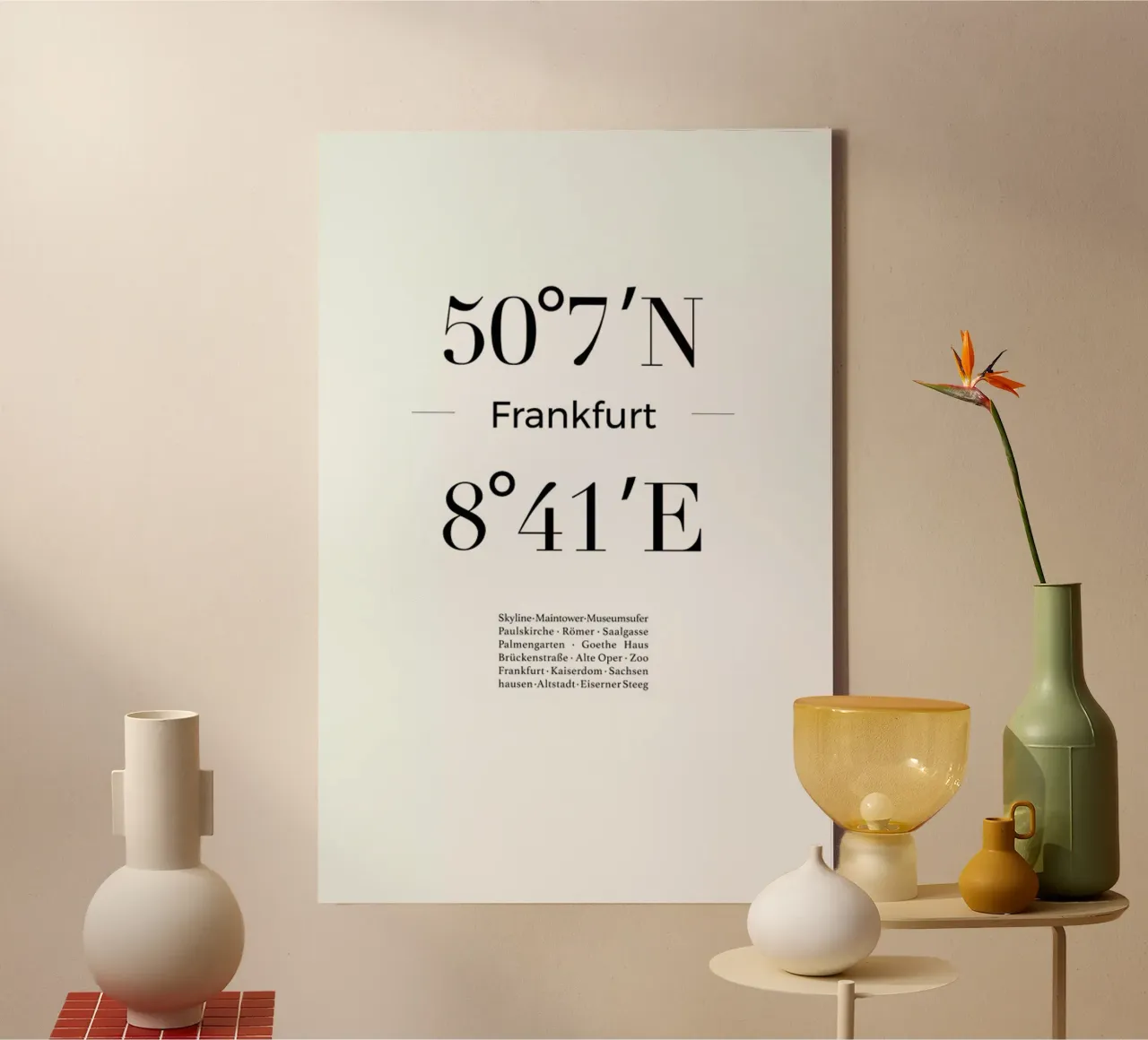 Frankfurt canvas met Baklijst van Studio One