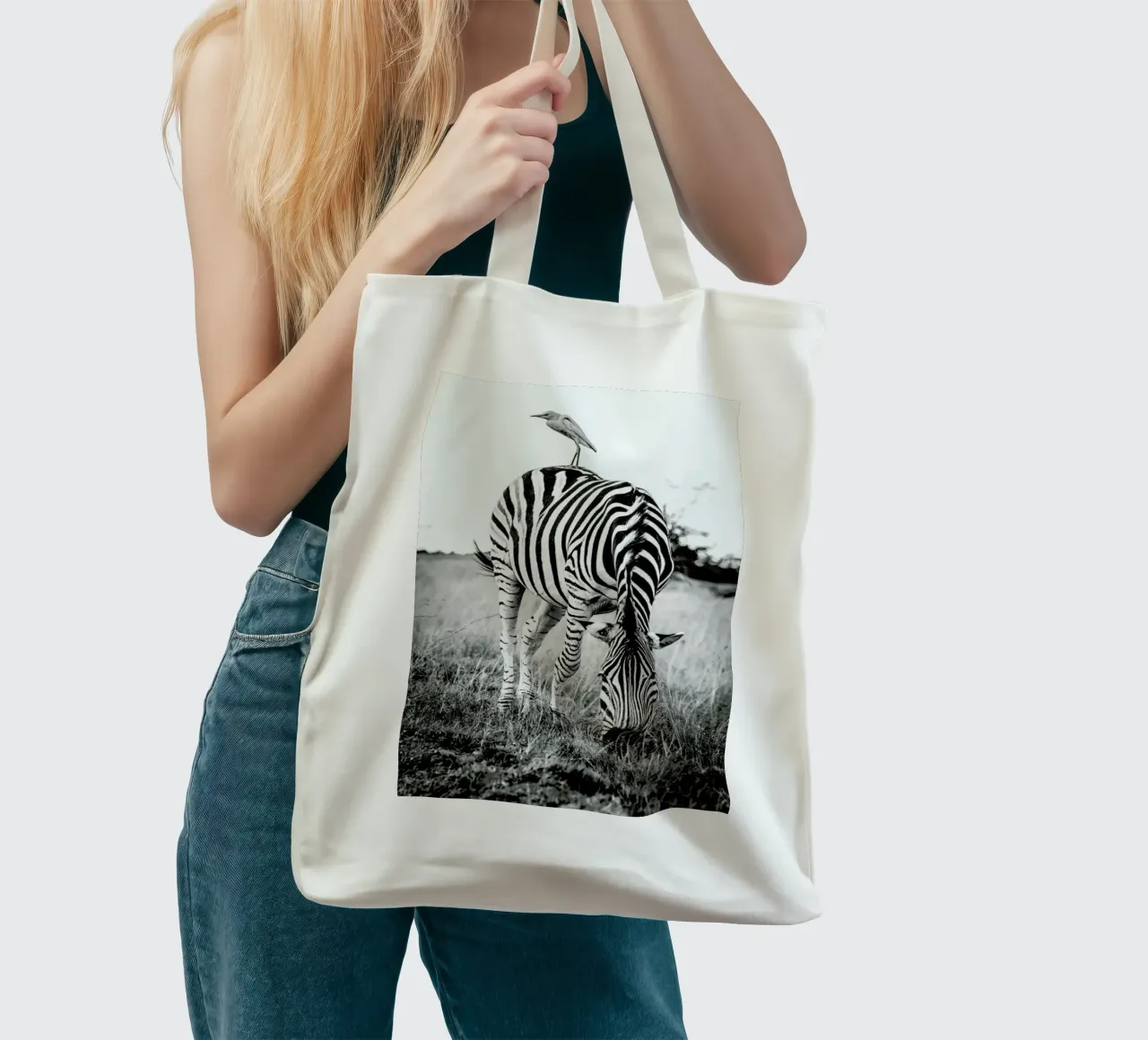 Zebra and Friend borsa in juta da Natural Kingdom