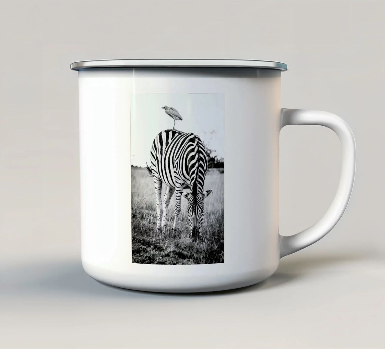 Zebra and Friend tazza in smalto da Natural Kingdom