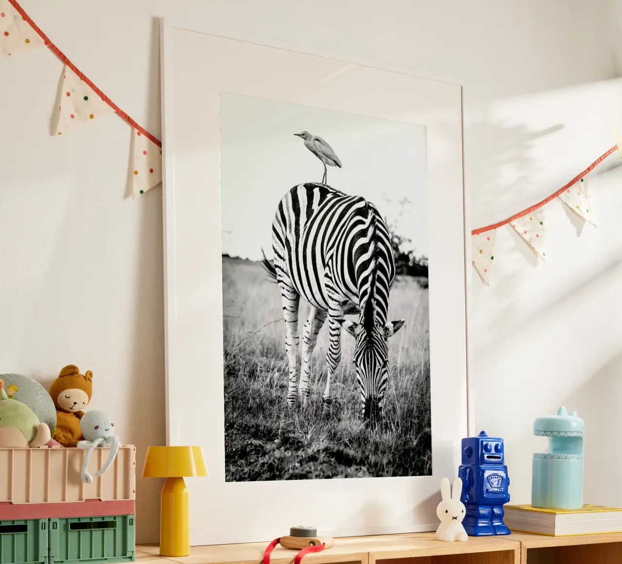 Zebra and Friend carta hahnemühle da Natural Kingdom