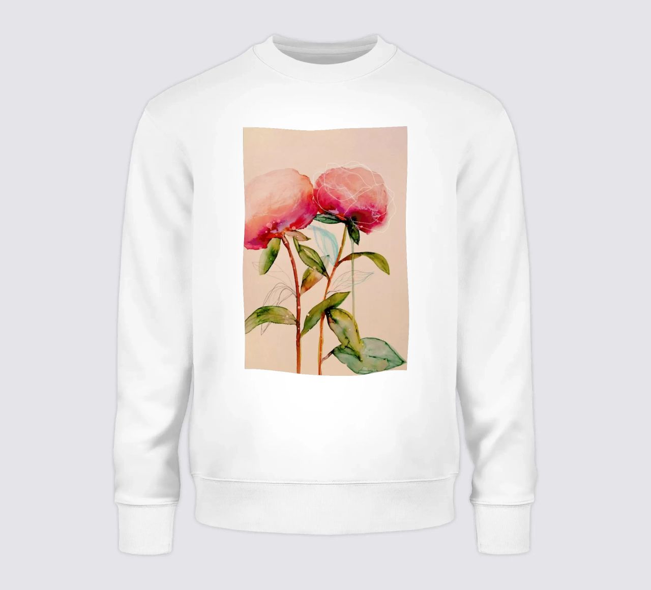 Peonies 1 felpa da Leigh Viner