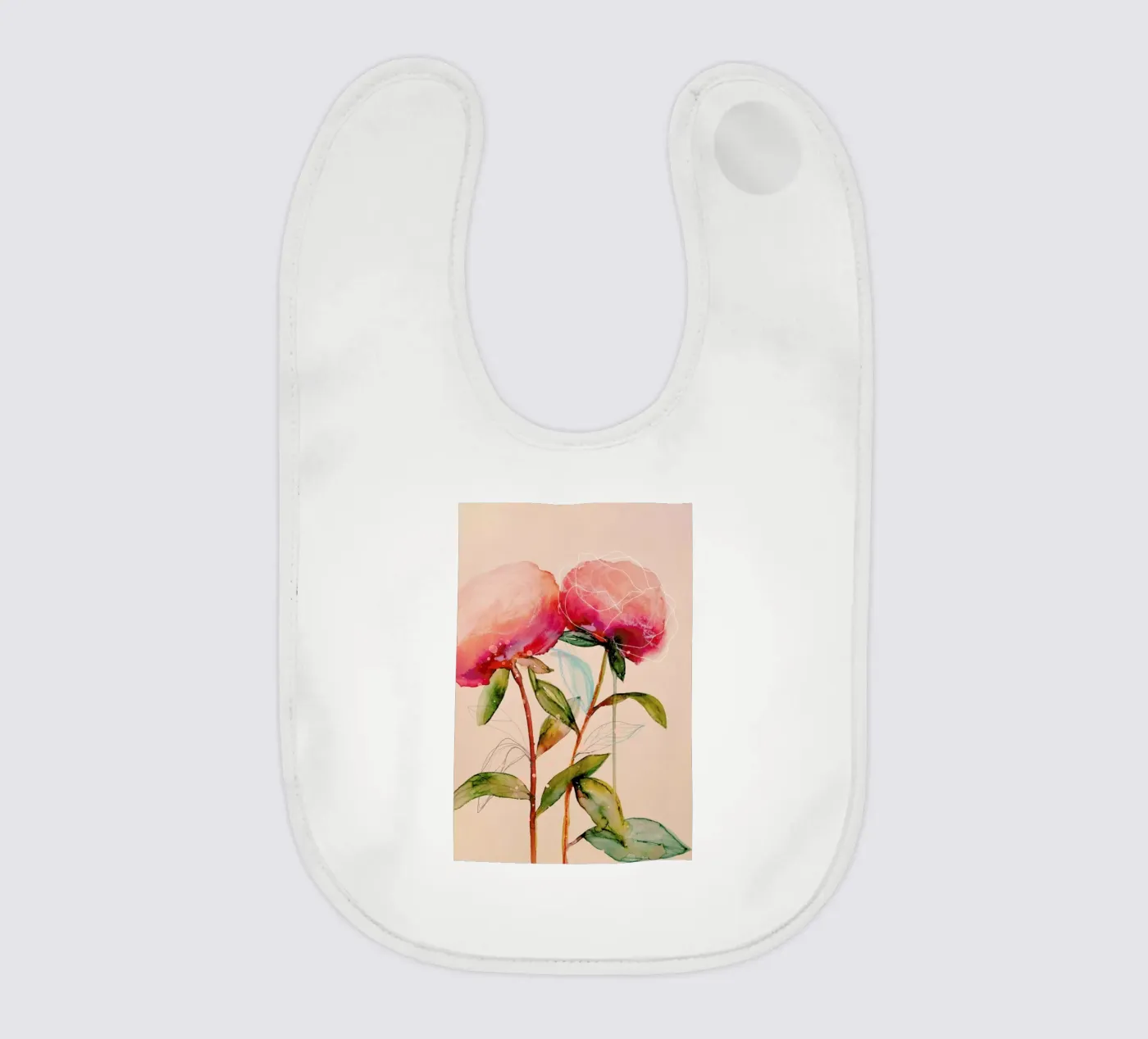 Peonies 1 bavaglino da Leigh Viner