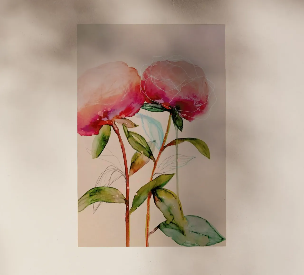 Peonies 1 pellicola backlit da Leigh Viner