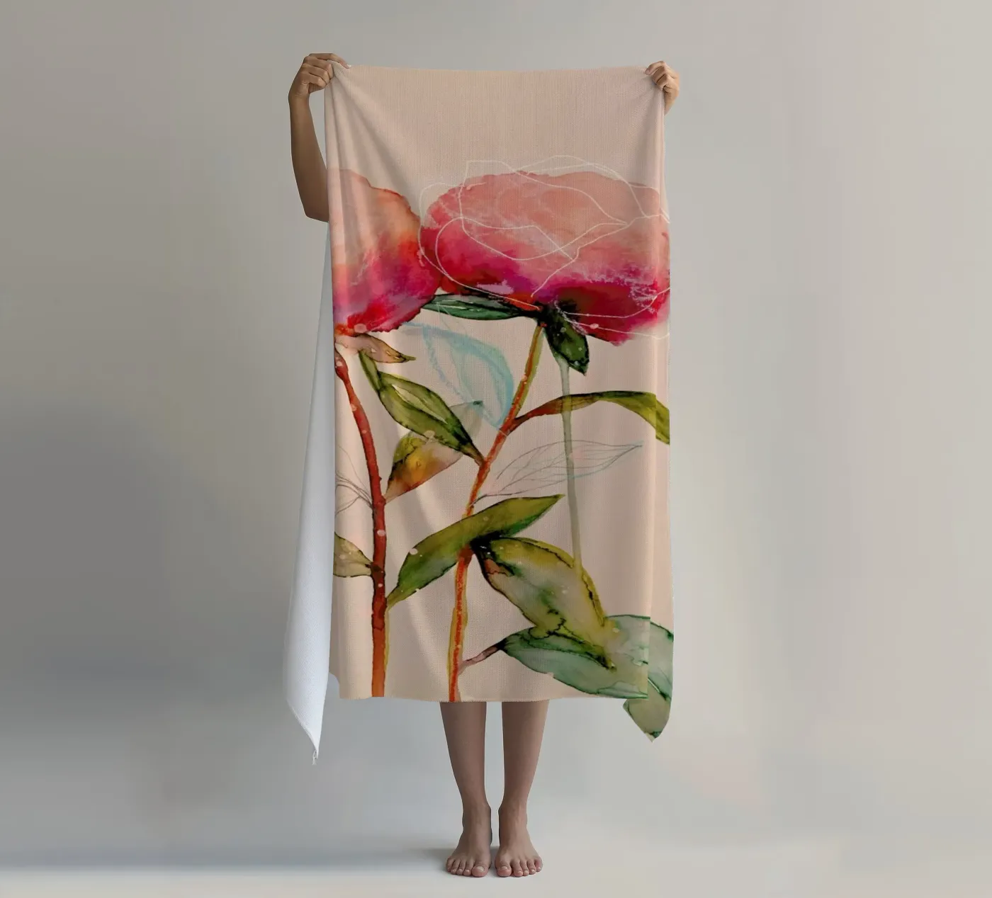 Peonies 1 telo mare da Leigh Viner