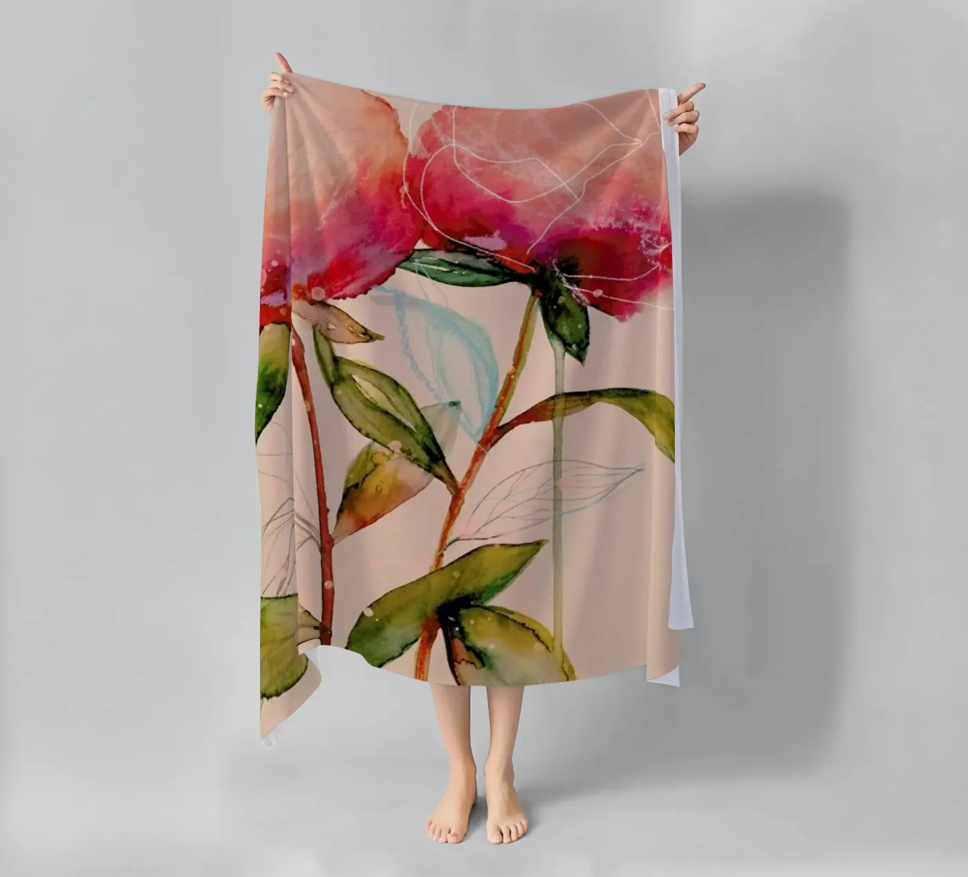 Peonies 1 telo mare da Leigh Viner