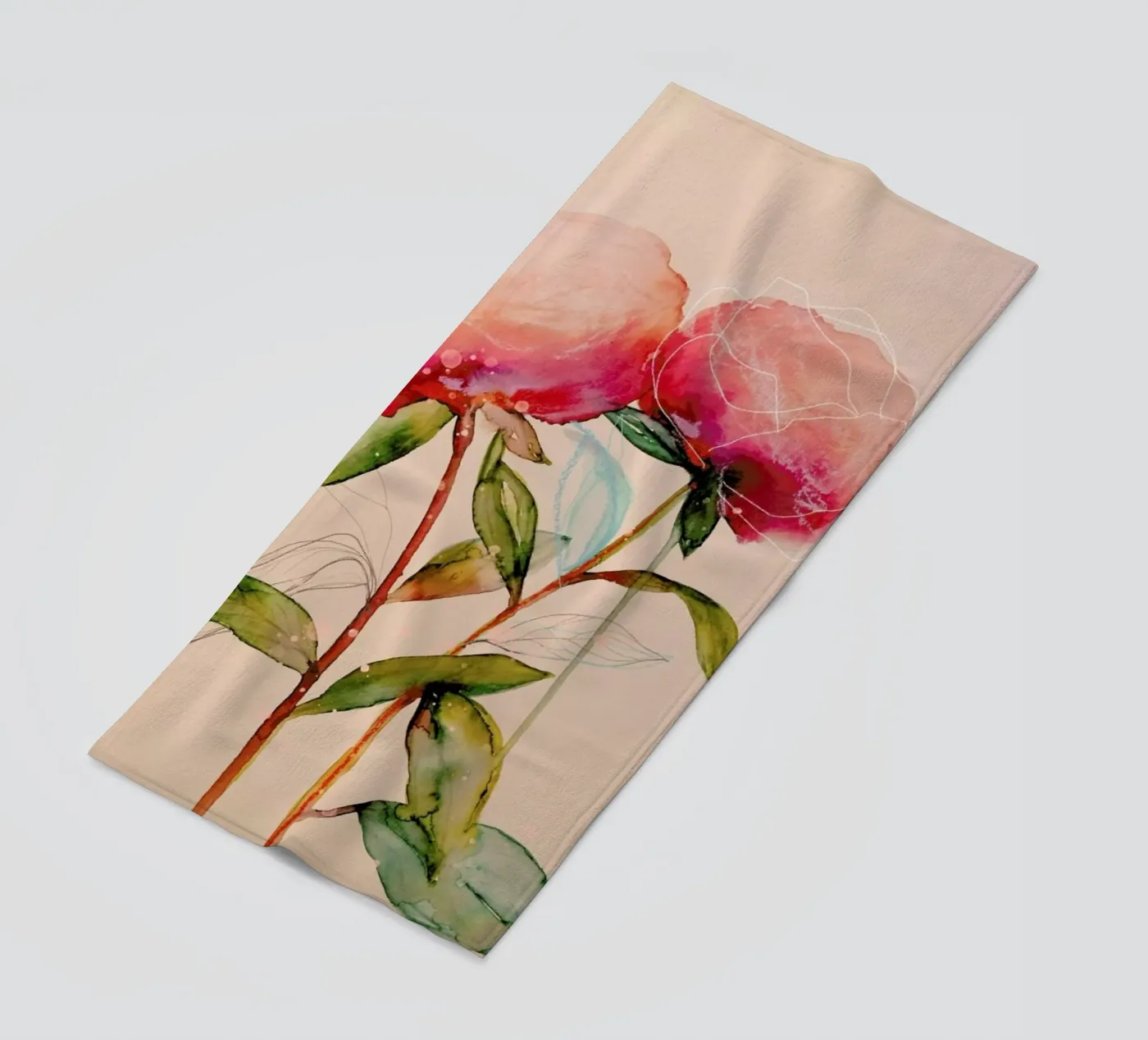 Peonies 1 telo mare da Leigh Viner