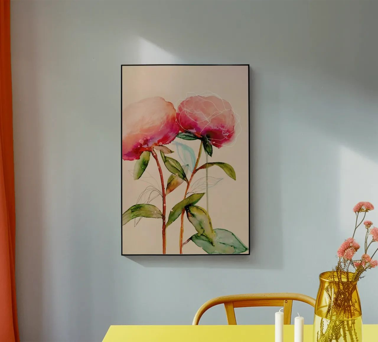 Peonies 1 plexiglass da Leigh Viner