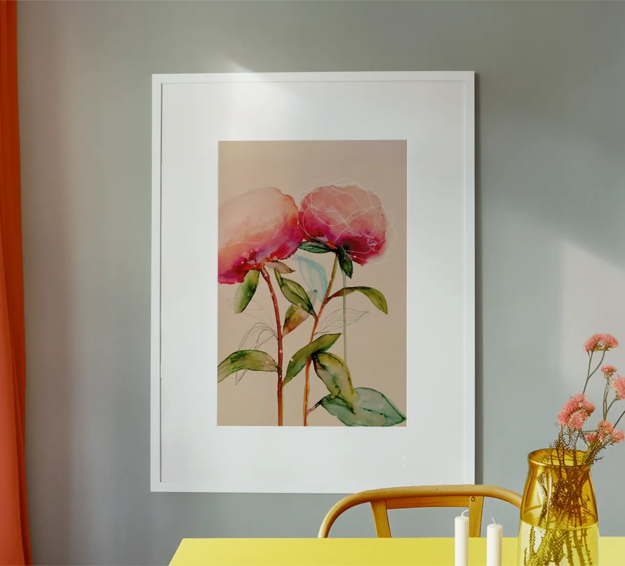 Peonies 1 poster da Leigh Viner