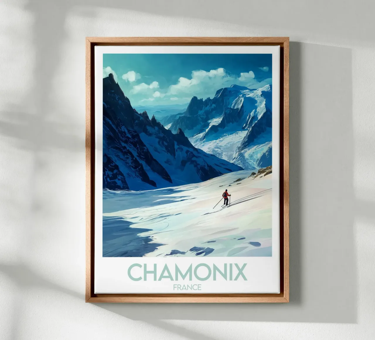 Affiche Chamonix tela da Frame the World