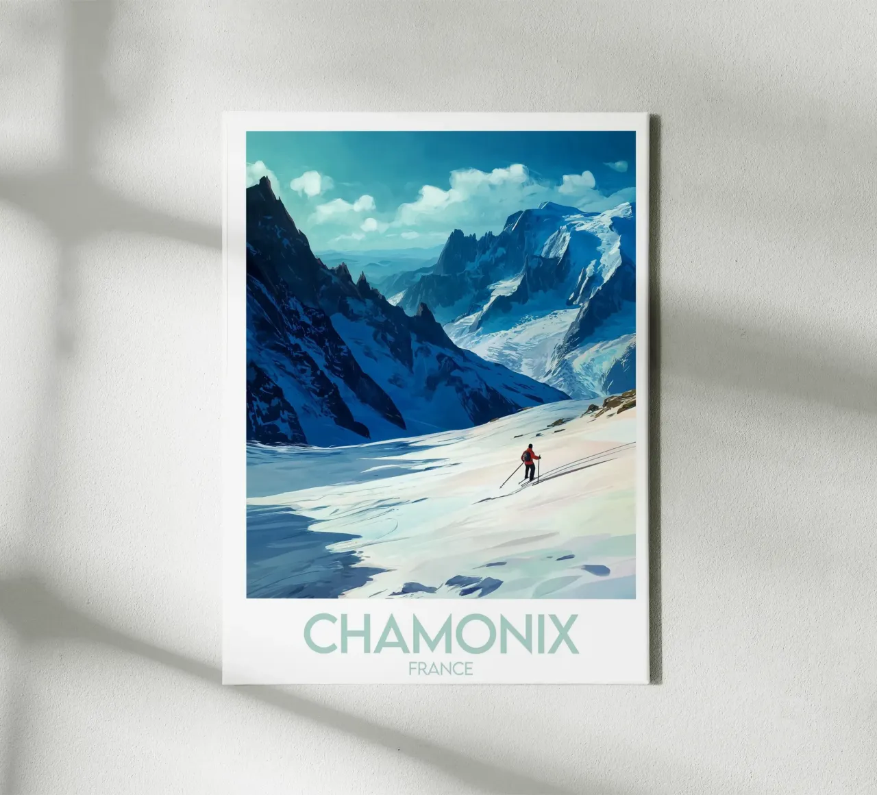 Affiche Chamonix tela da Frame the World